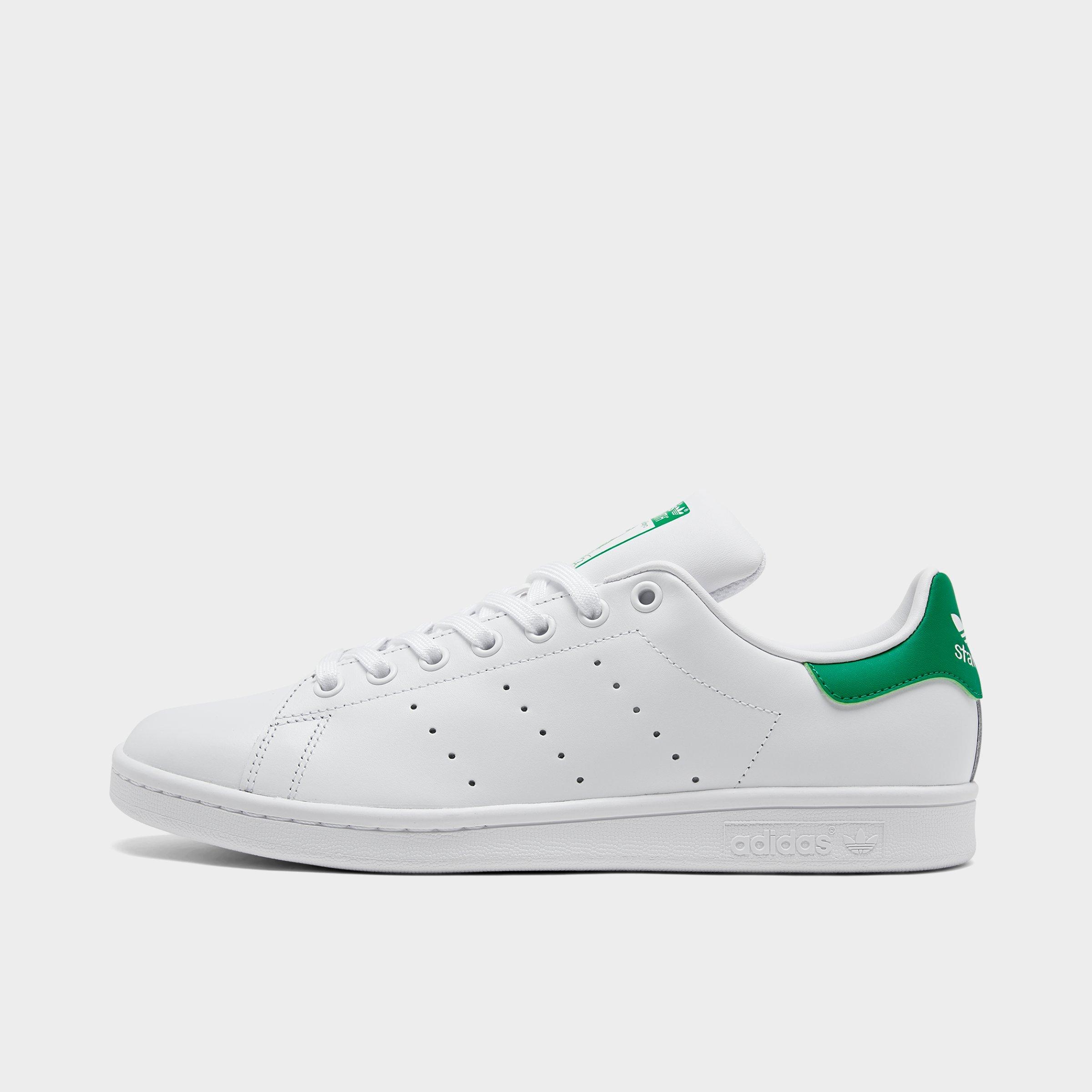 adidas Men's Originals Stan Smith Casual Shoes in Cloud White/Green Size: 7