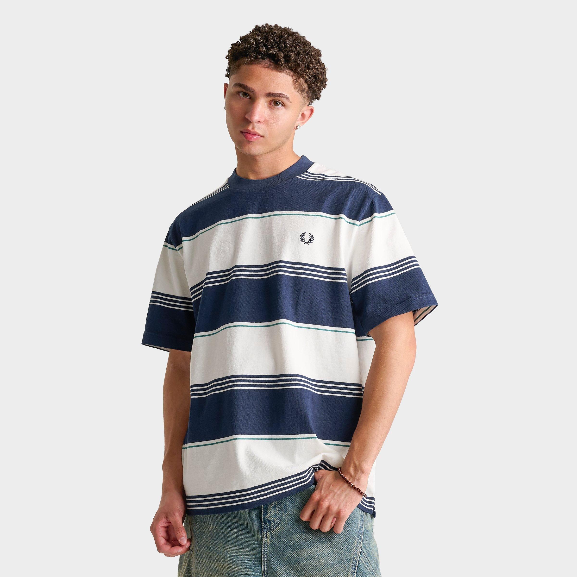 Men's Fred Perry Heavyweight Striped T-Shirt