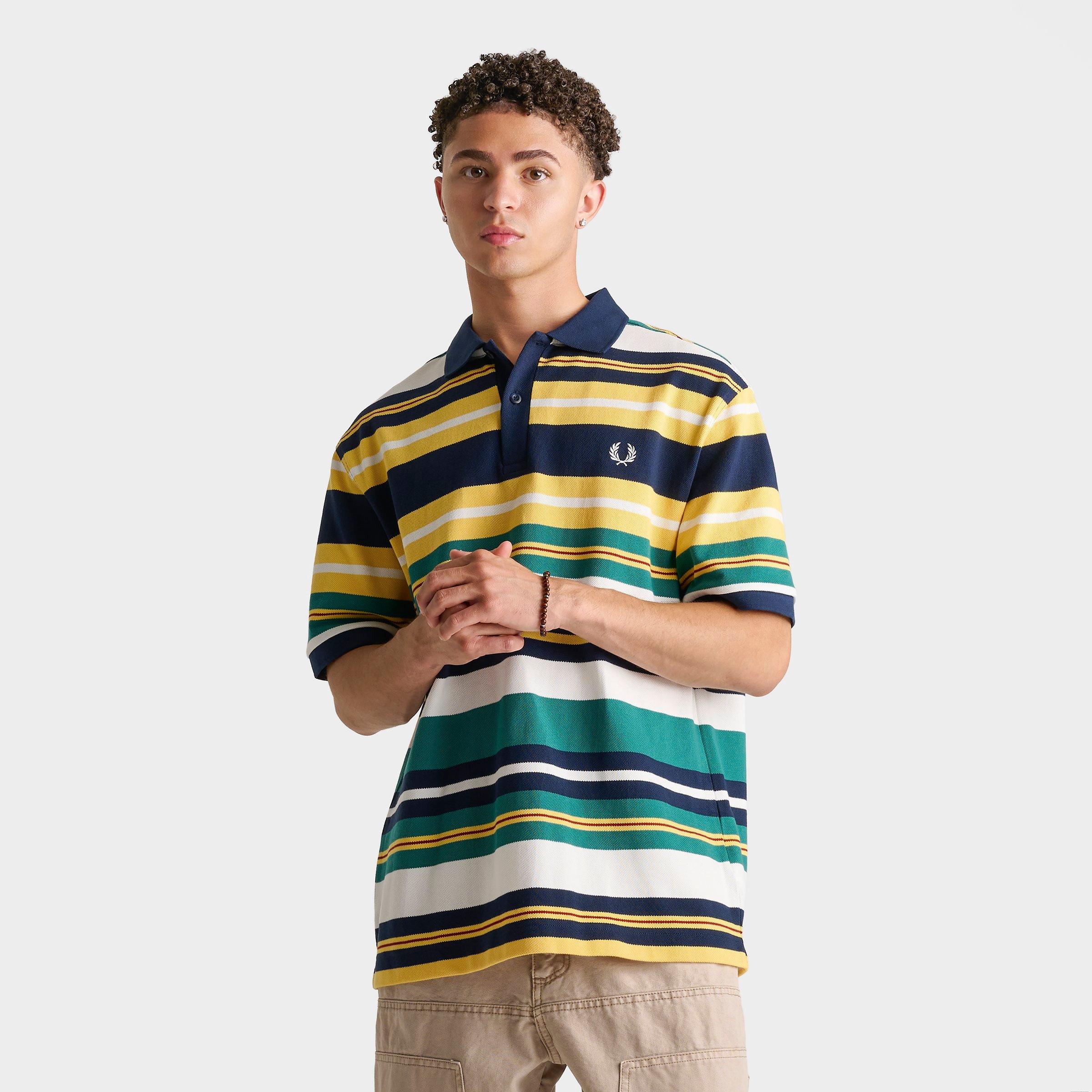 Men's Fred Perry Striped Relaxed Polo Shirt