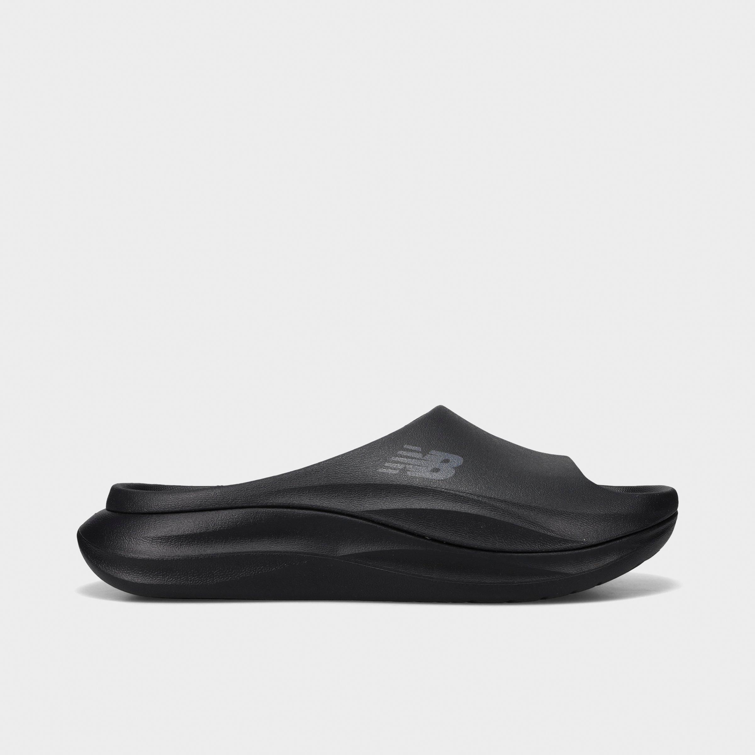 New Balance Men's 6650 Slide Sandals in Black/Castlerock Size: 15.0