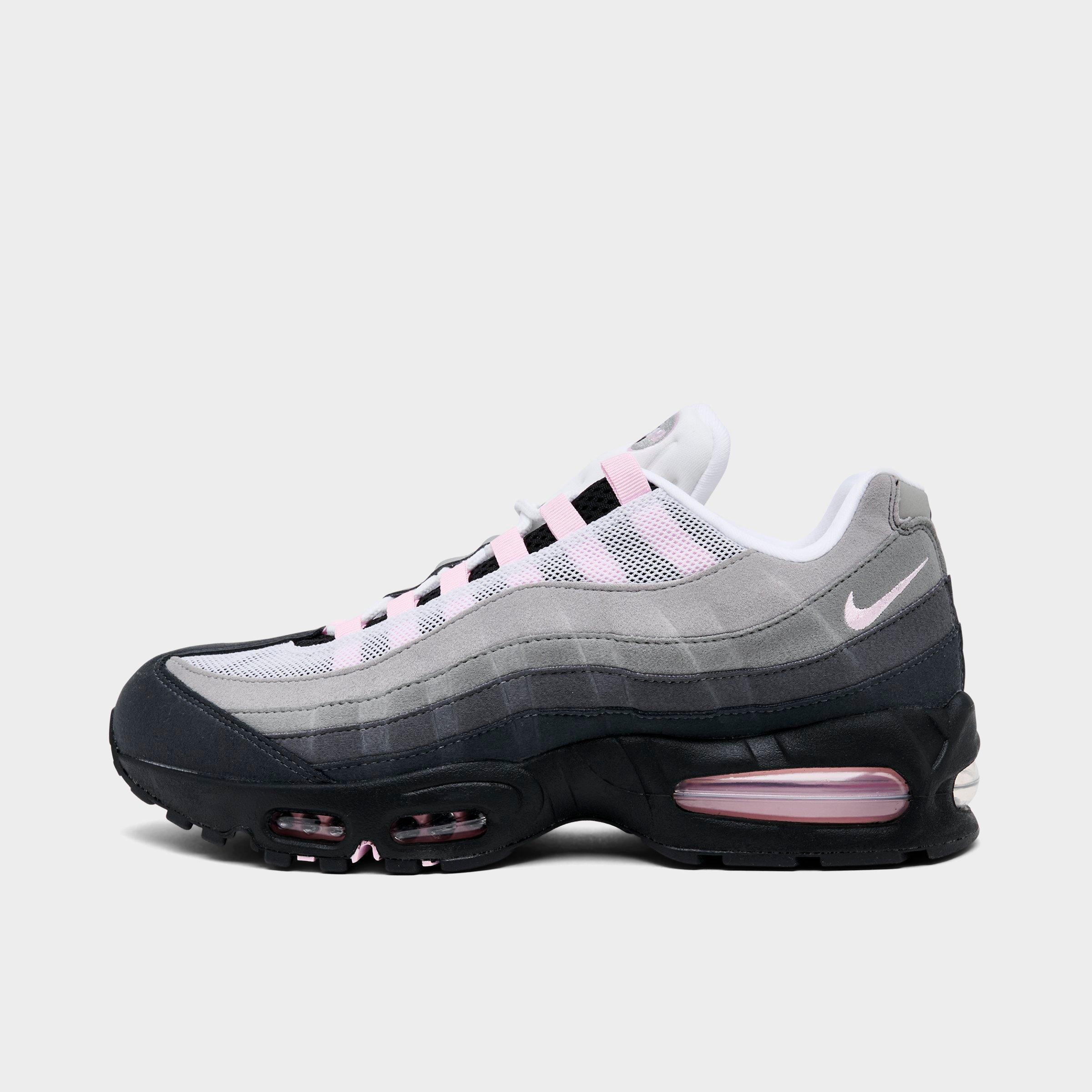 Nike Men's Air Max 95 Big Bubble Casual Shoes in Black/Pink Foam/White Size: 11.5