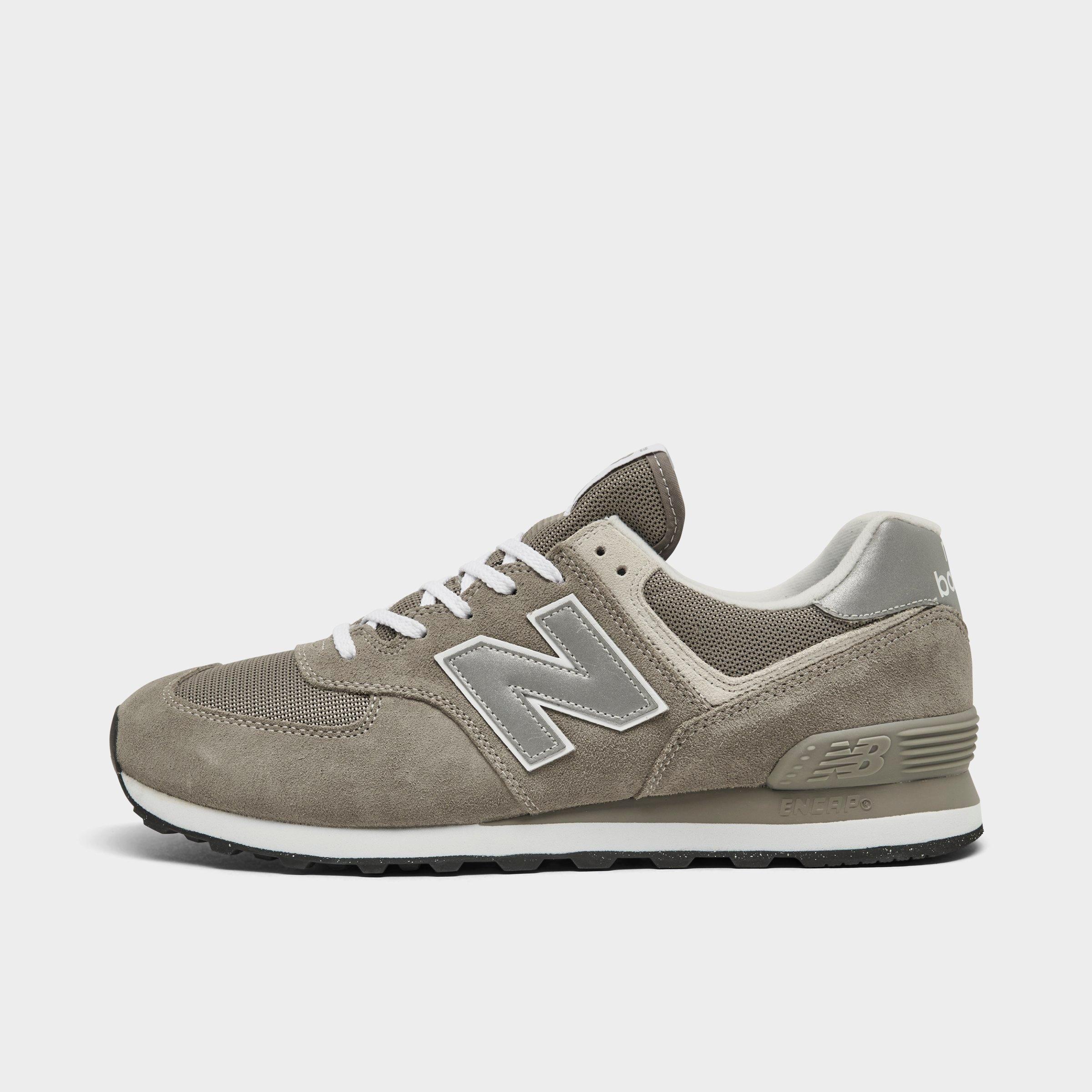 New Balance Men's 574 Core Casual Shoes in Grey/White Size: 7.5