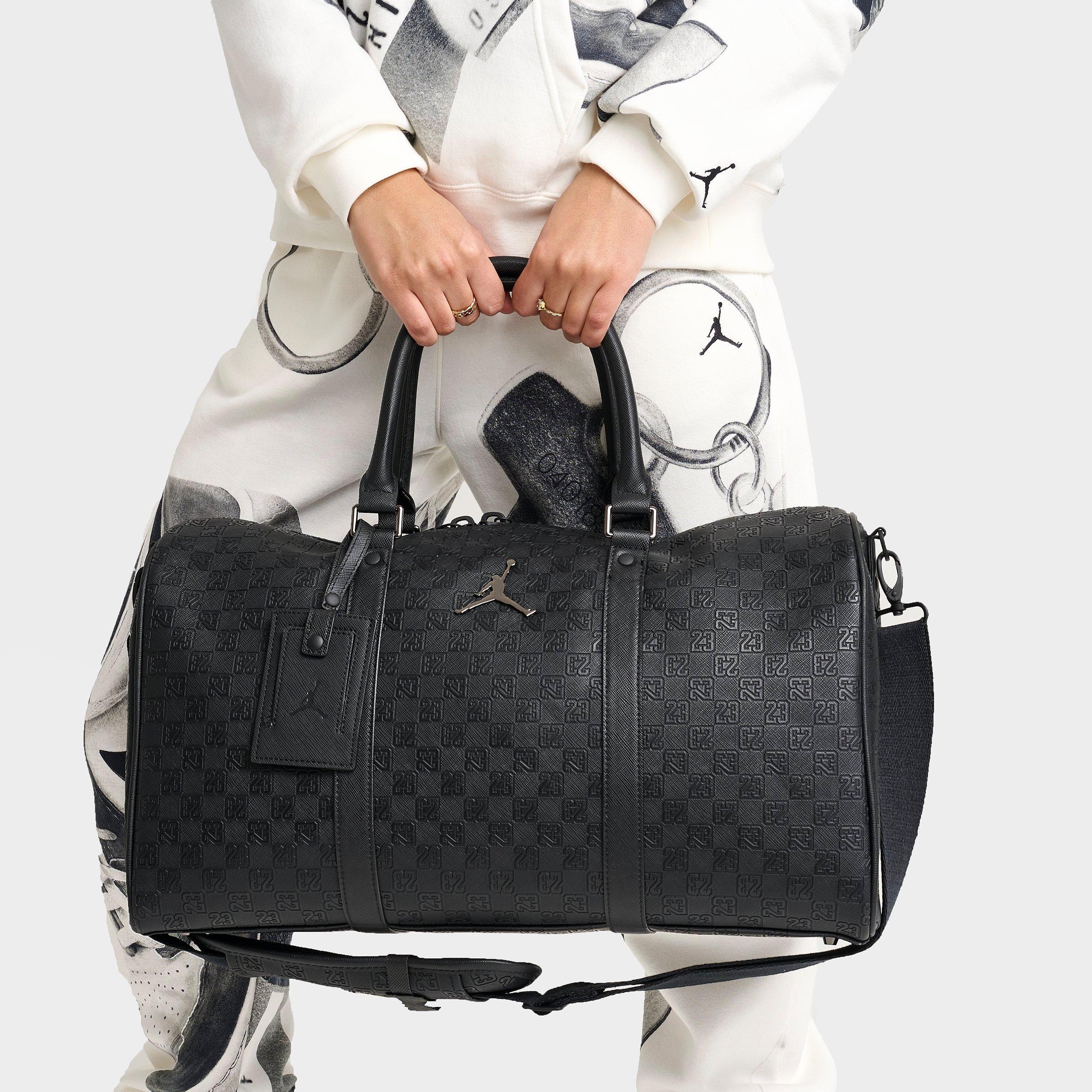 Jordan Monogram Duffel Bag (25L) in Black Embossed