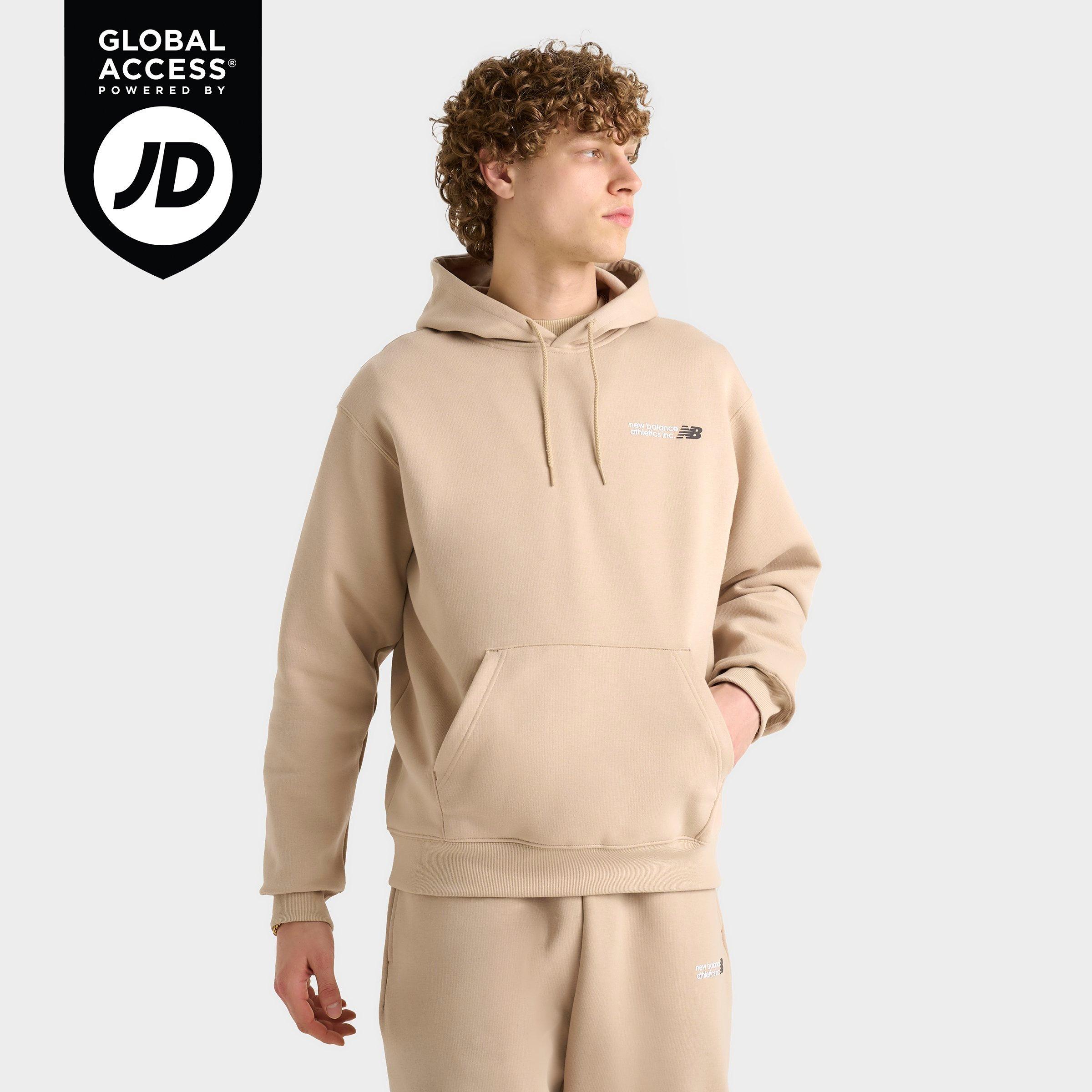New Balance Men's Tone Logo Hoodie in Incense Size: Small