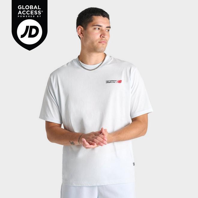 ◆New Balance◆ UNI Flying Lettering Short Sleeve T-Shirt SE Men's New Balance Athletics Flying NB Logo T-Shirt | JD Sports