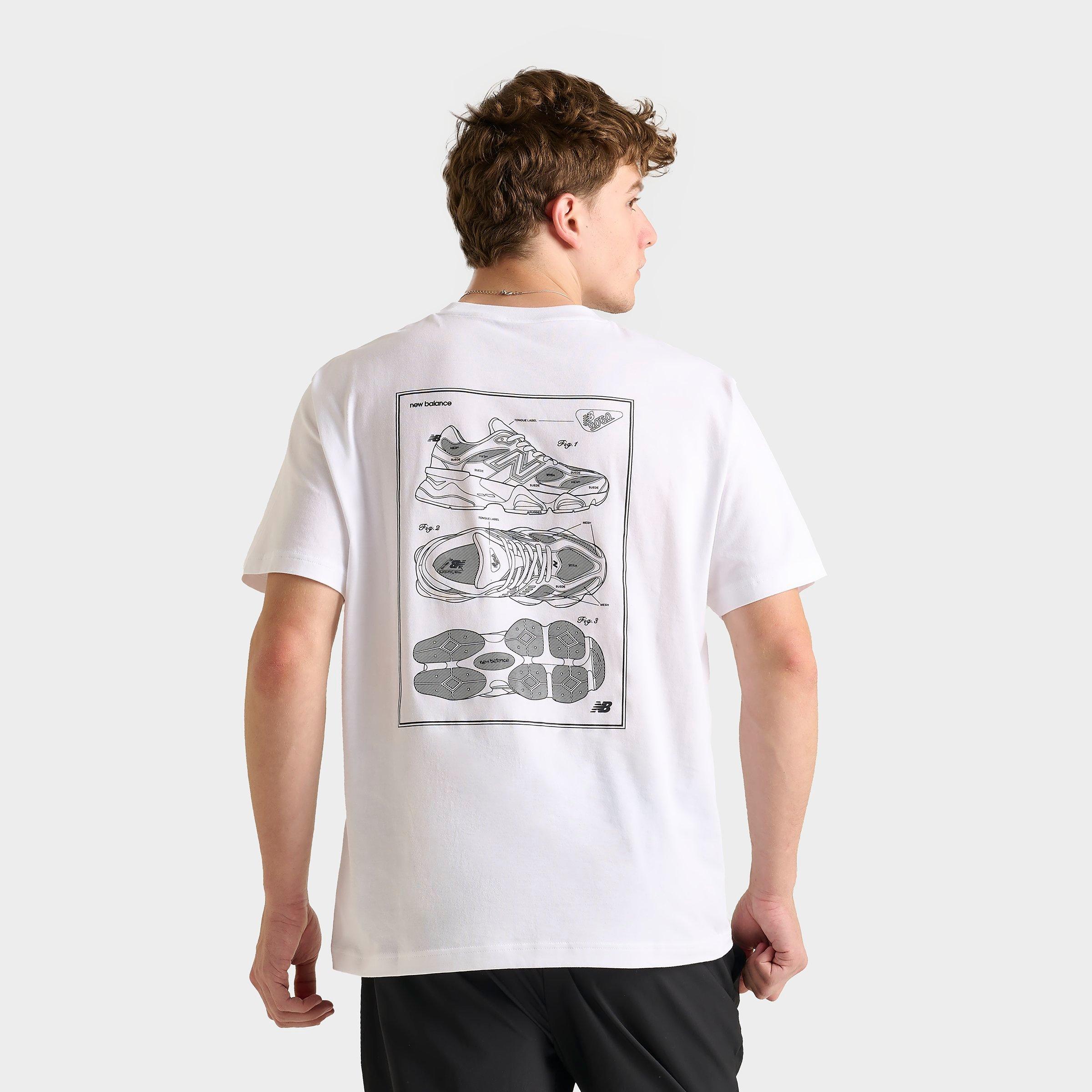 Mens New Balance 9060 Sketch Graphic T-Shirt