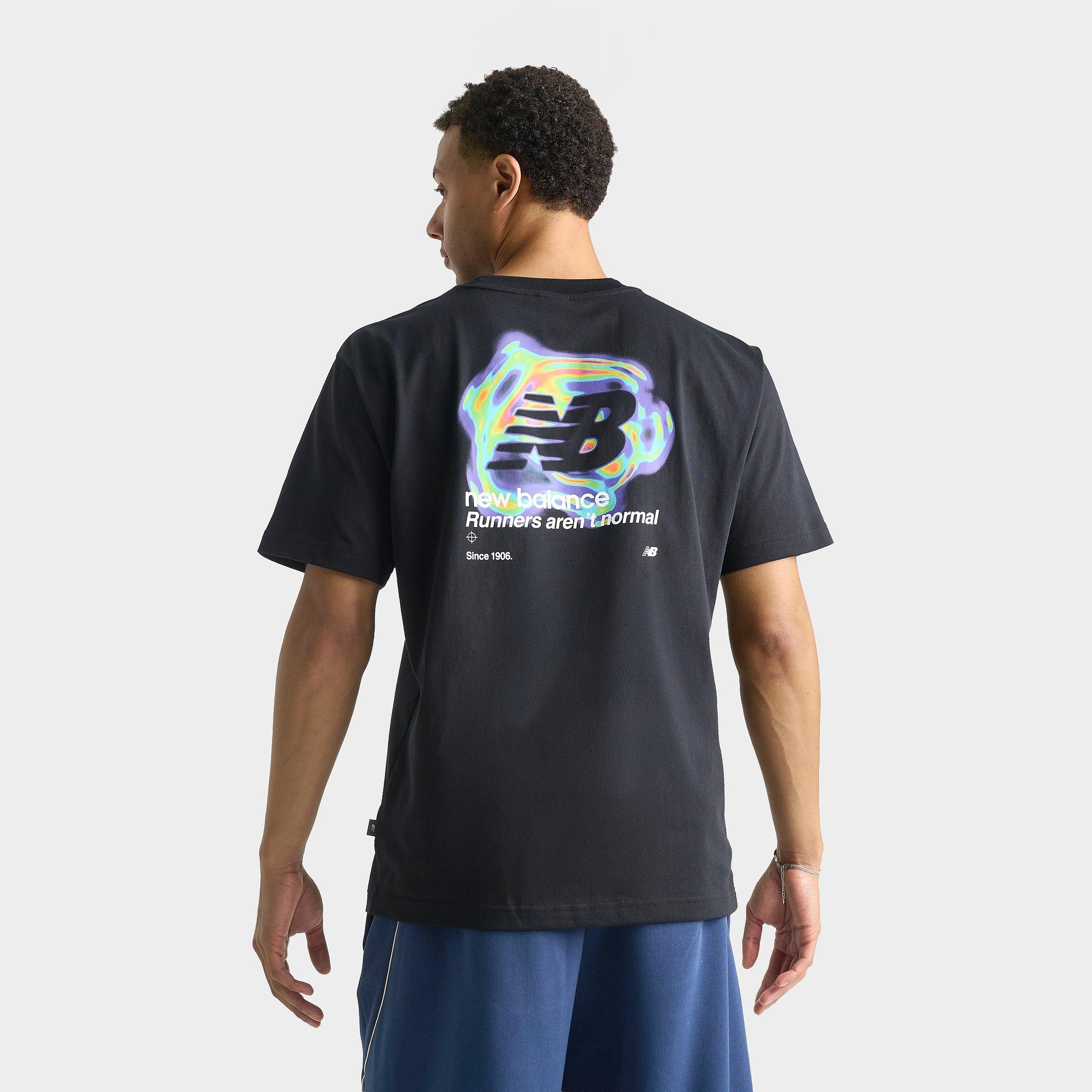 New Balance Men's Heat Map Motion T-Shirt in Black Size: Large