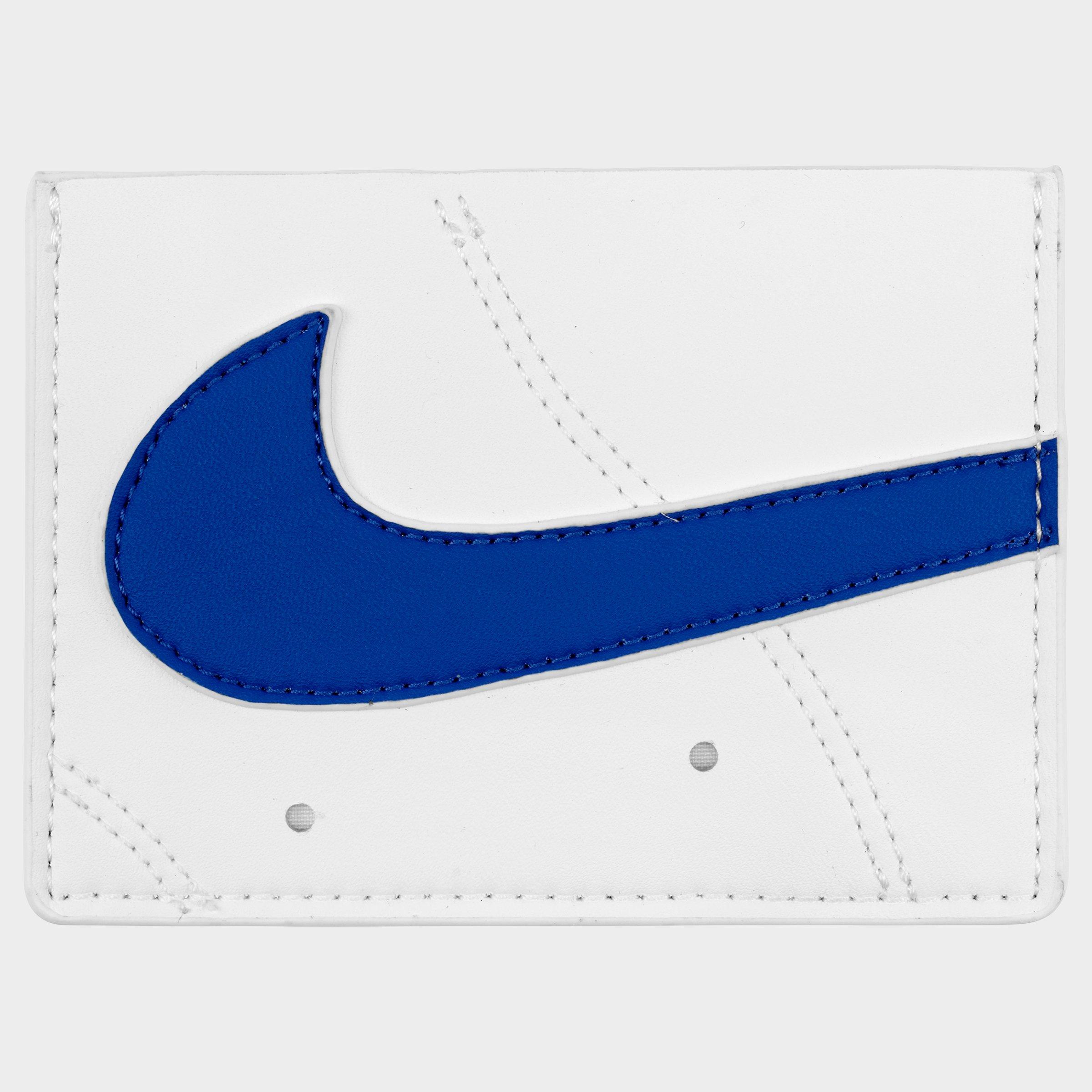 Nike Icon Air Force 1 Card Wallet in White/Game Royal/White