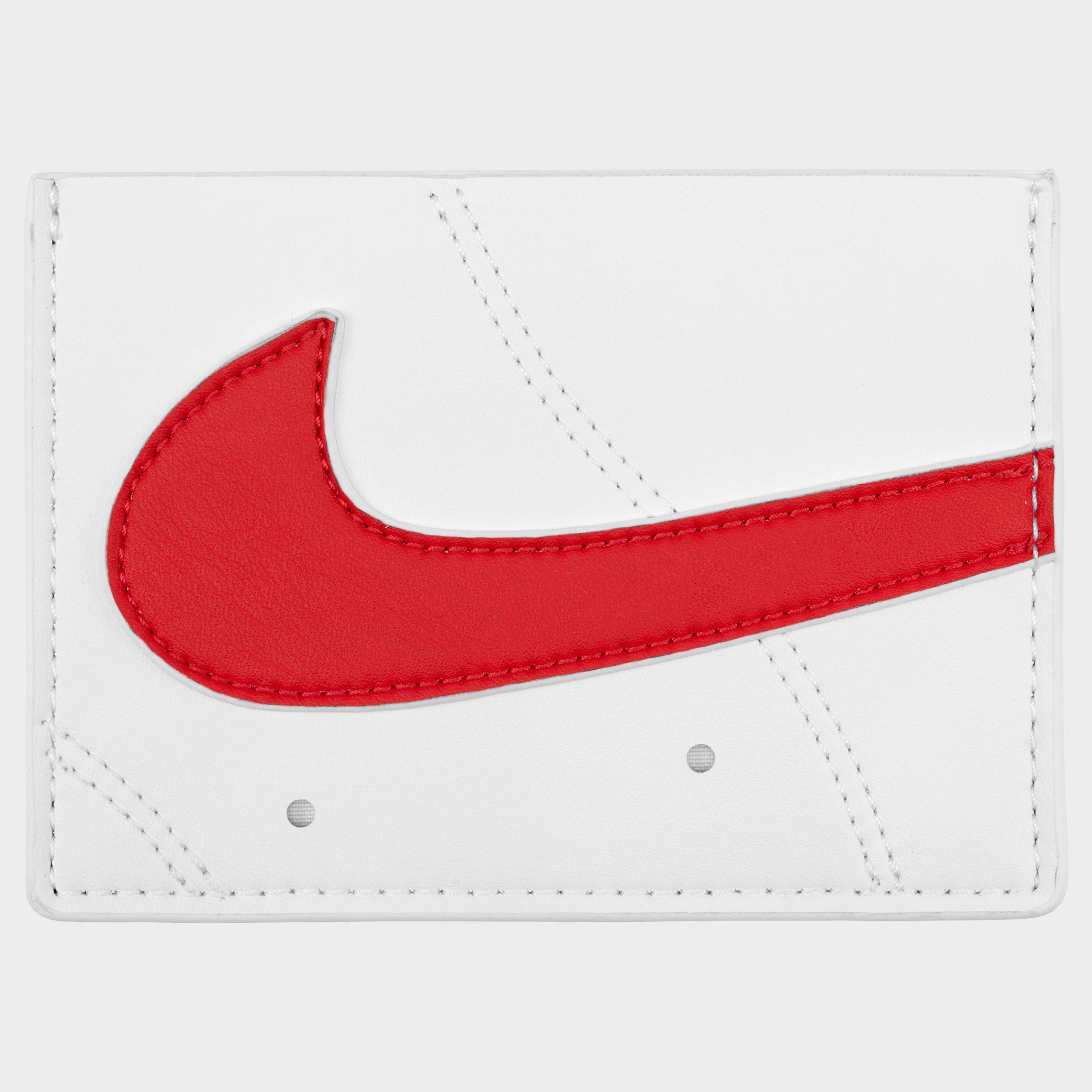Nike Icon Air Force 1 Card Wallet in White/University Red/White