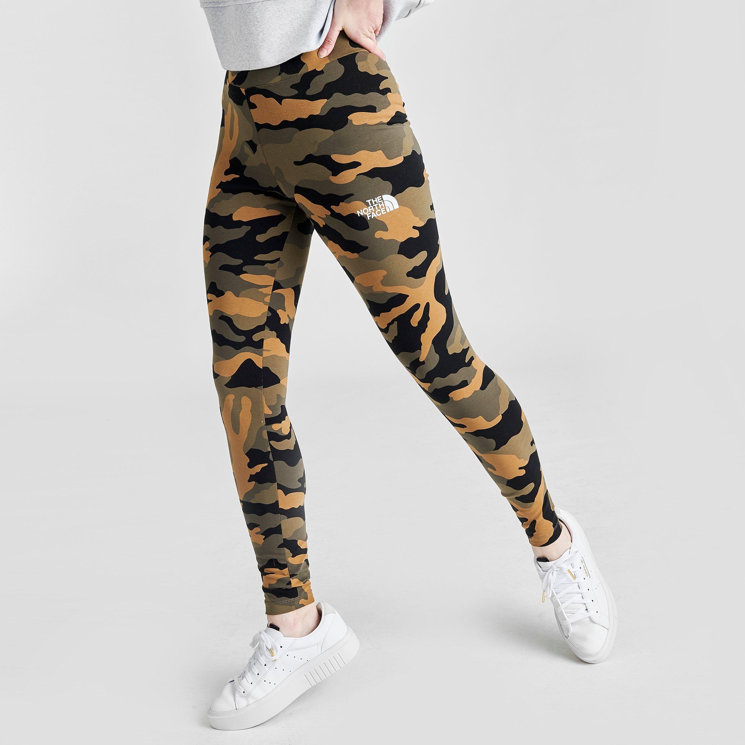 camo north face leggings