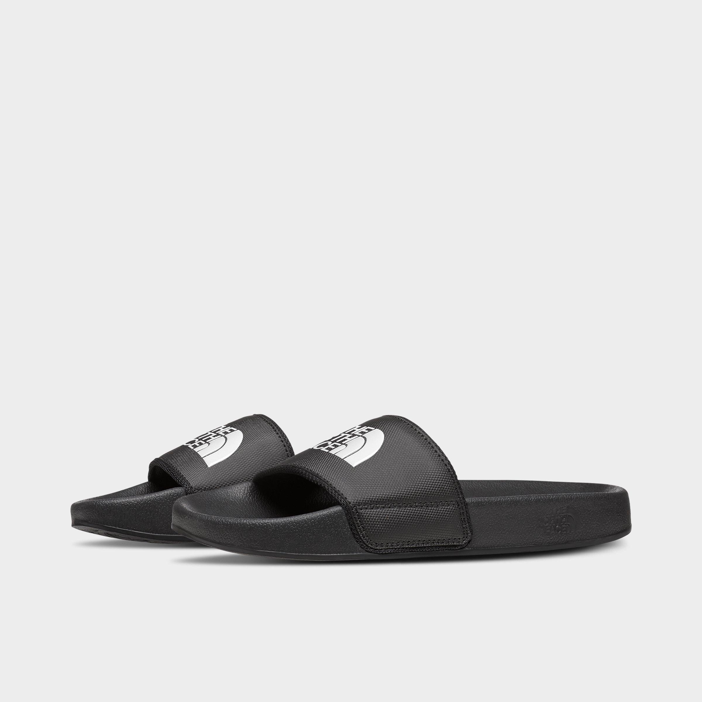 The North Face Women's Base Camp III Slide Sandals in TNF Black/TNF White Size: 5.0