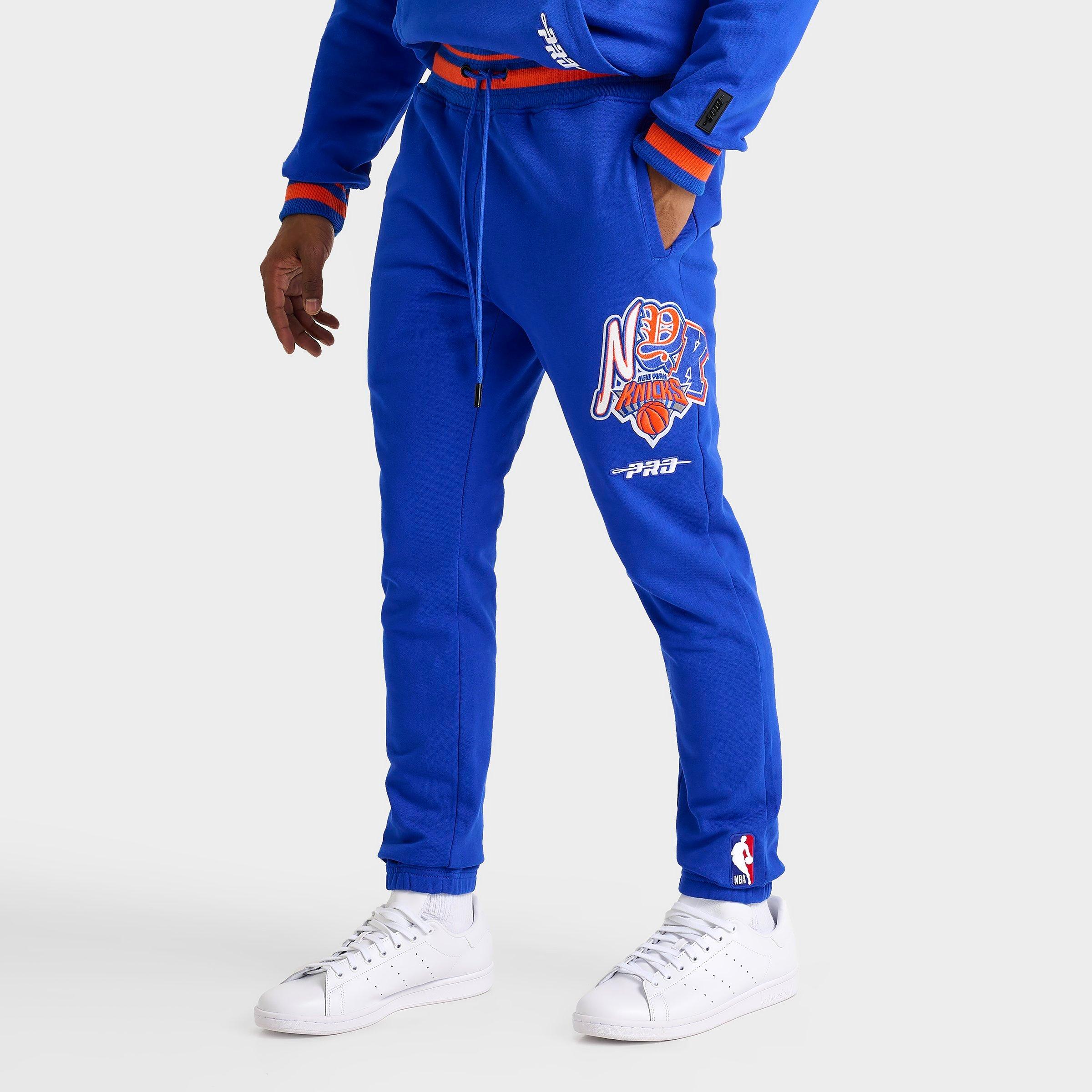Pro Standard Men's New York Knicks NBA City Ransom Jogger Sweatpants in Royal Blue Size: Small