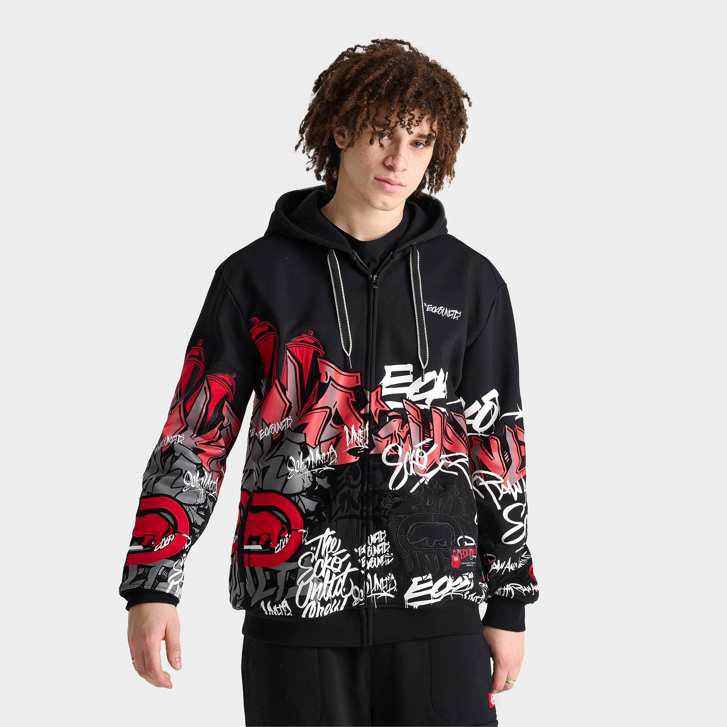 Men's Ecko Graffiti Graphic Full-Zip Hoodie