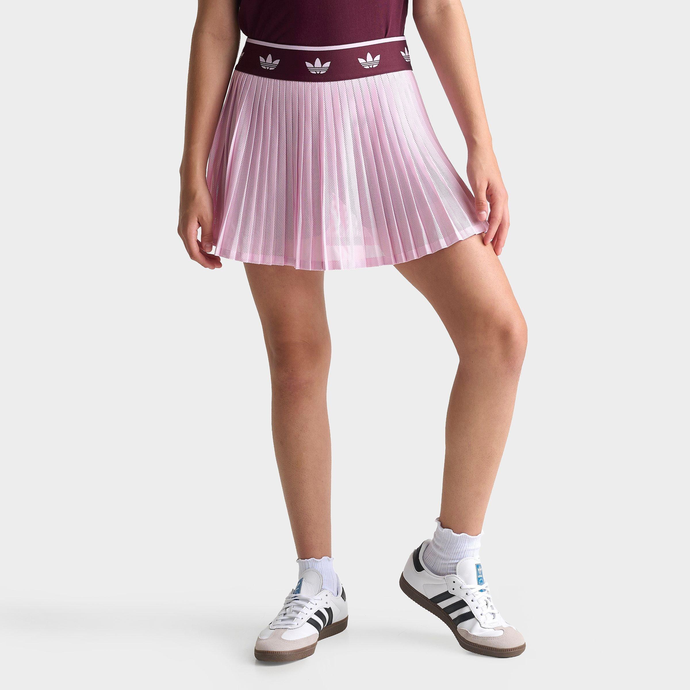 adidas Girls Big Kids Originals Pleated Skort in Orchid Fusion Size: XS
