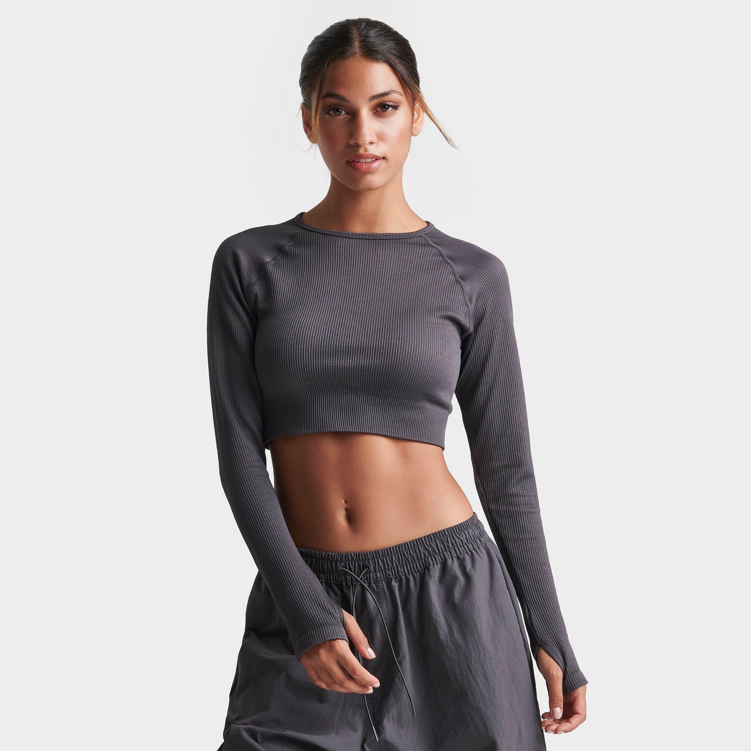 Women's Ribbed Seamless Long-Sleeve T-Shirt