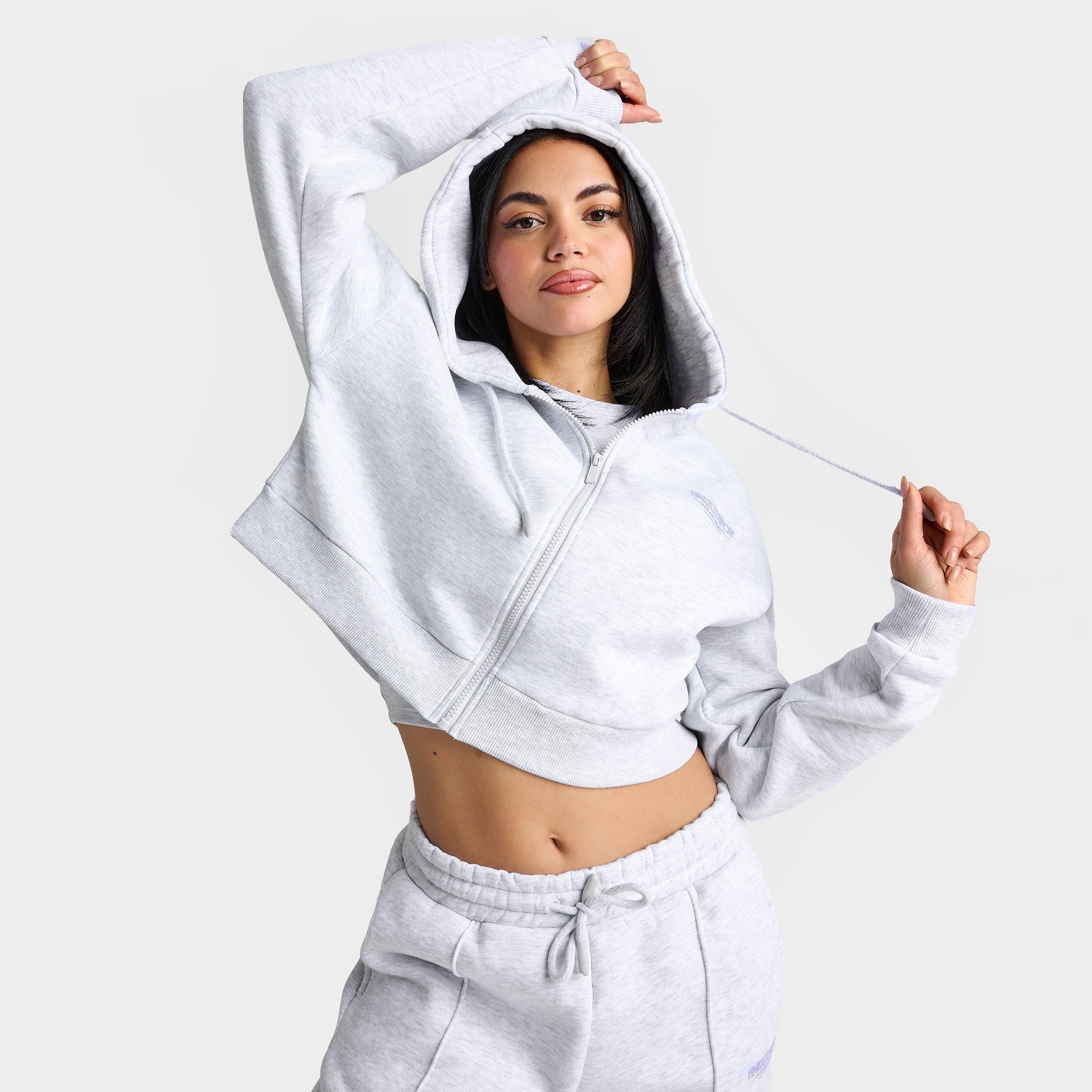 Women's Cropped Full-Zip Hoodie