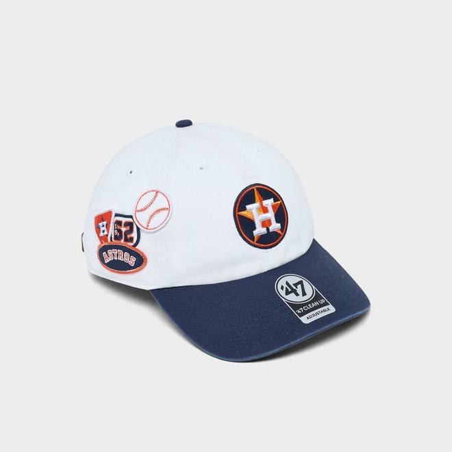 47 Houston Astros MLB Badges Clean Up Strapback Hat | JD Sports