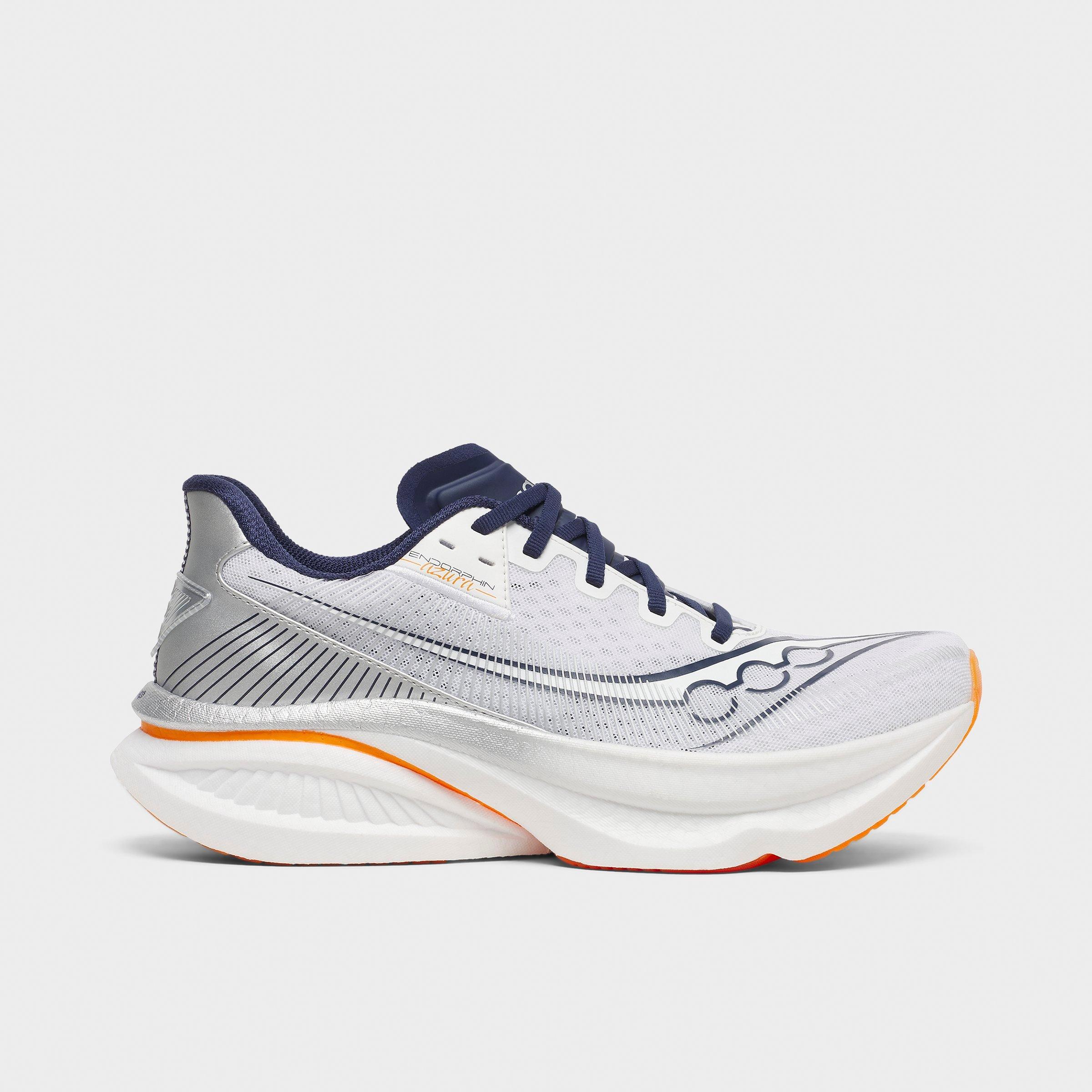 Saucony Men's Endorphin Azura Running Shoes in White/Naval Size: 8.5