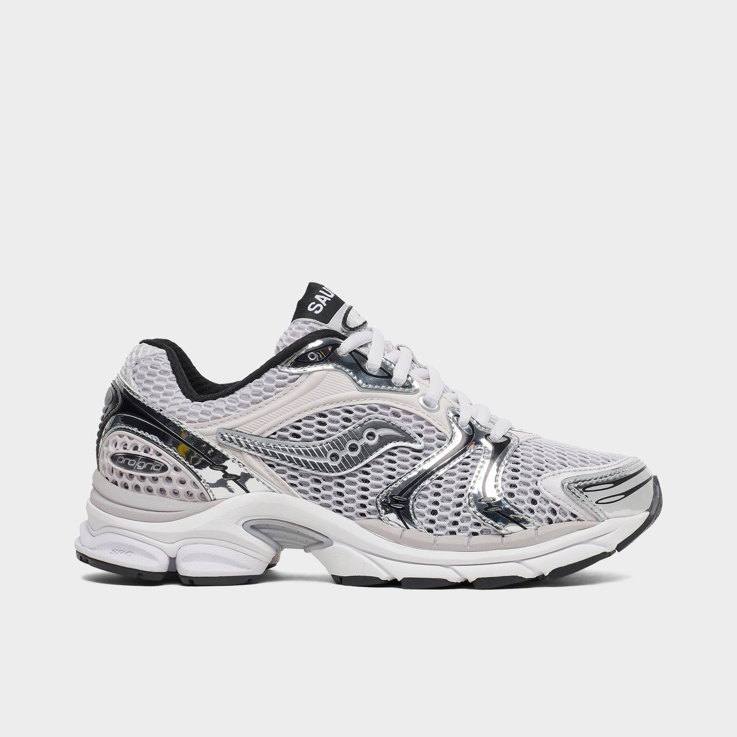 Saucony Women's ProGrid Triumph 4 Casual Shoes in Fog/Black Size: 8.0