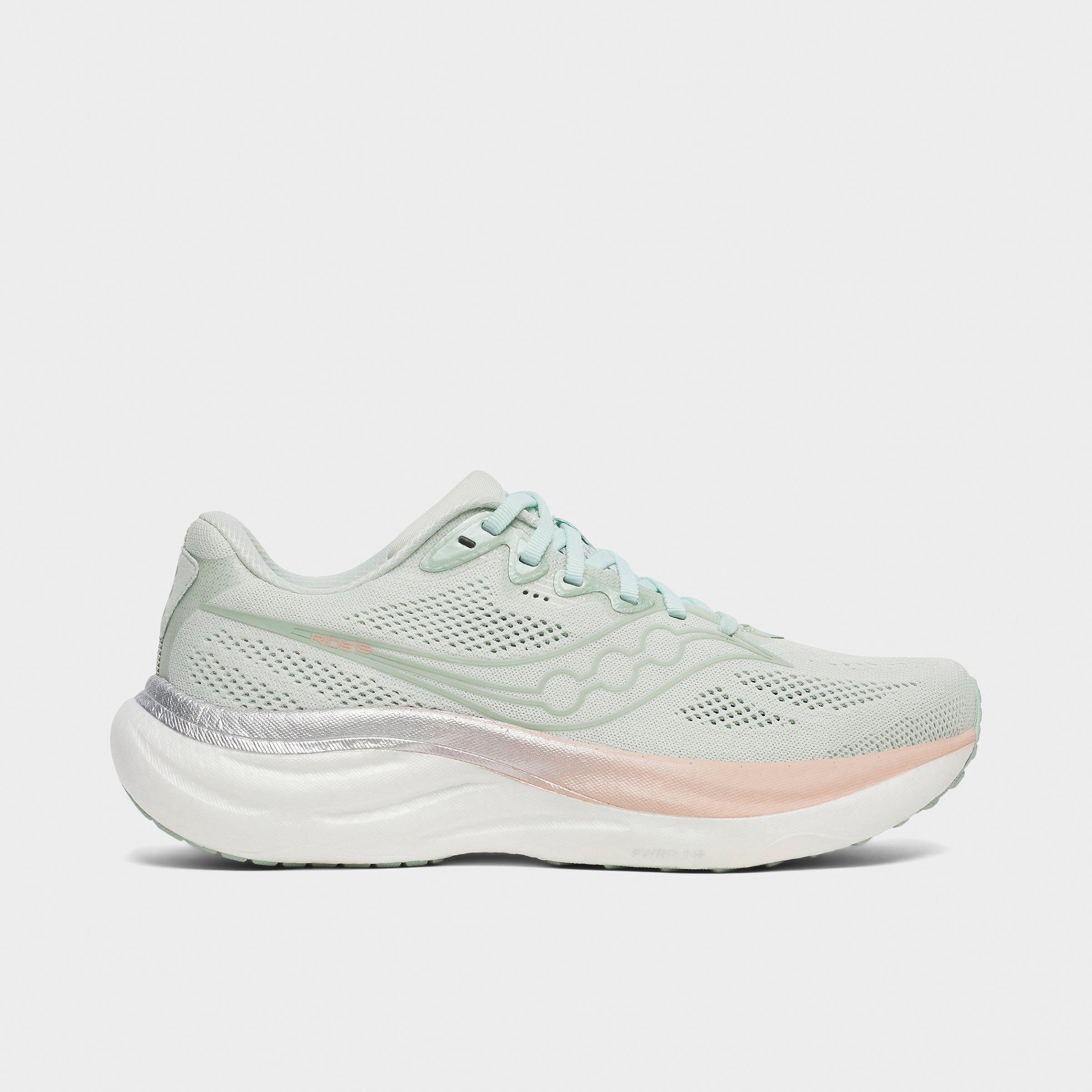 Saucony Women's Ride 19 Running Shoes in Mist/Cameo Size: 8.5