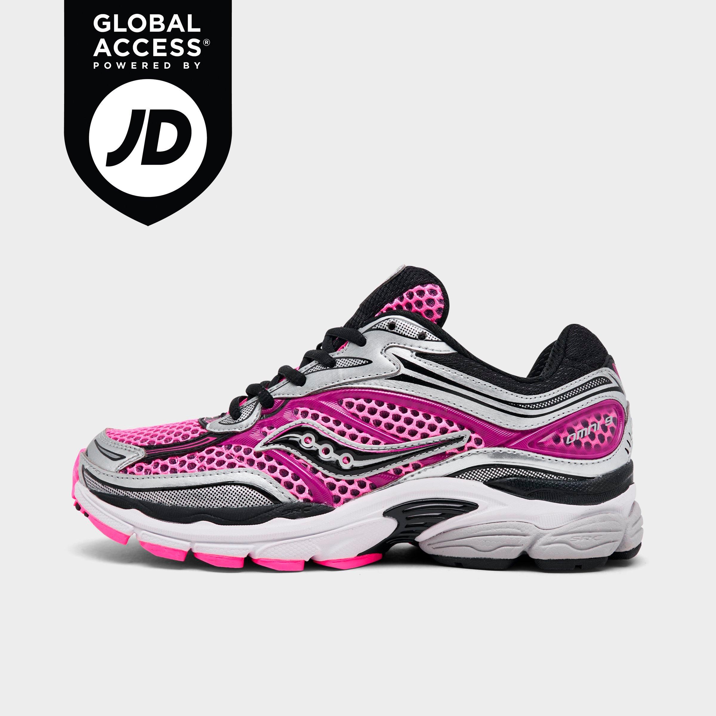 Saucony Women's ProGrid Omni 9 Casual Shoes in SHOCK/PINK Size: 5.5