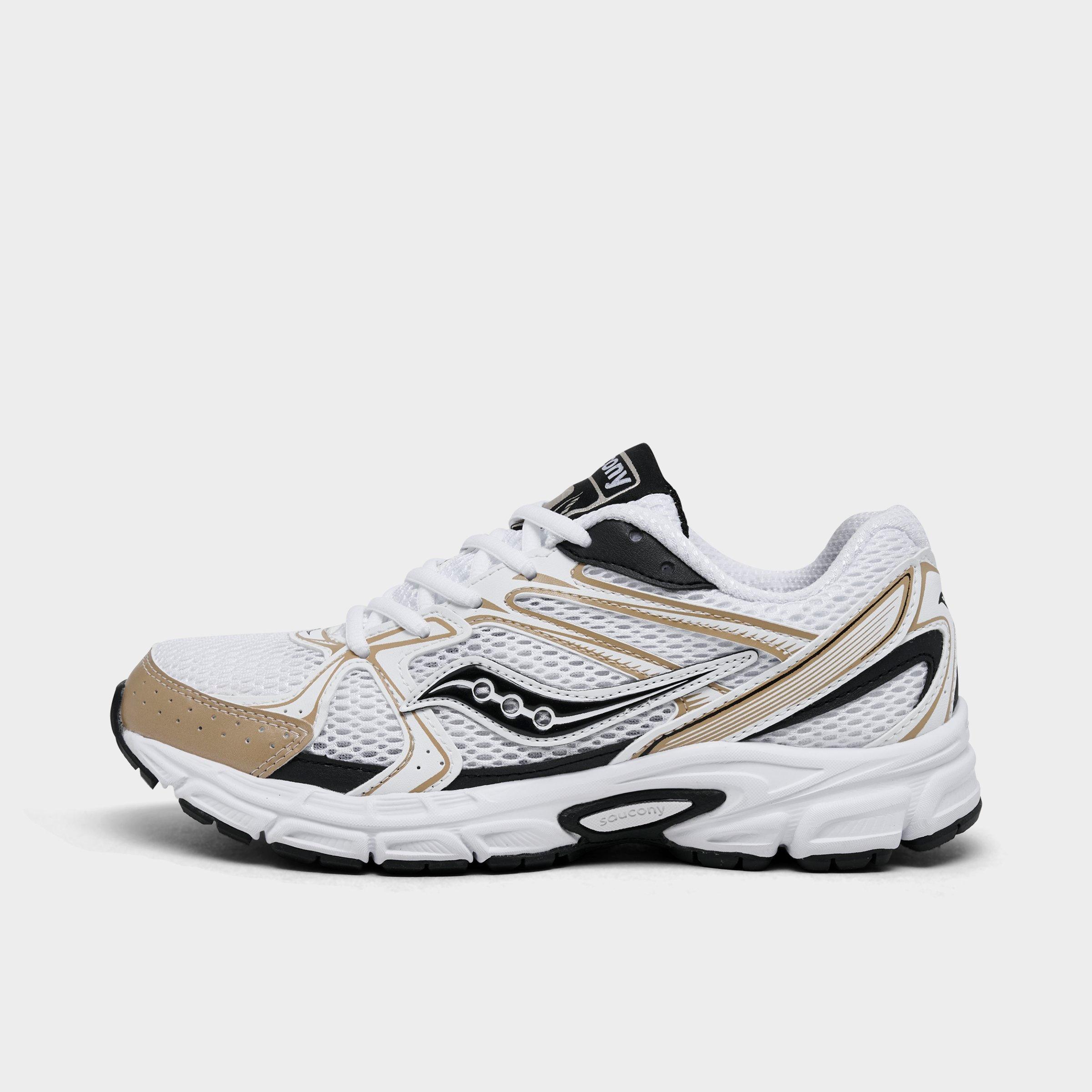 Saucony Women's Ride Millennium Casual Shoes in White/Gold/Black Size: 5
