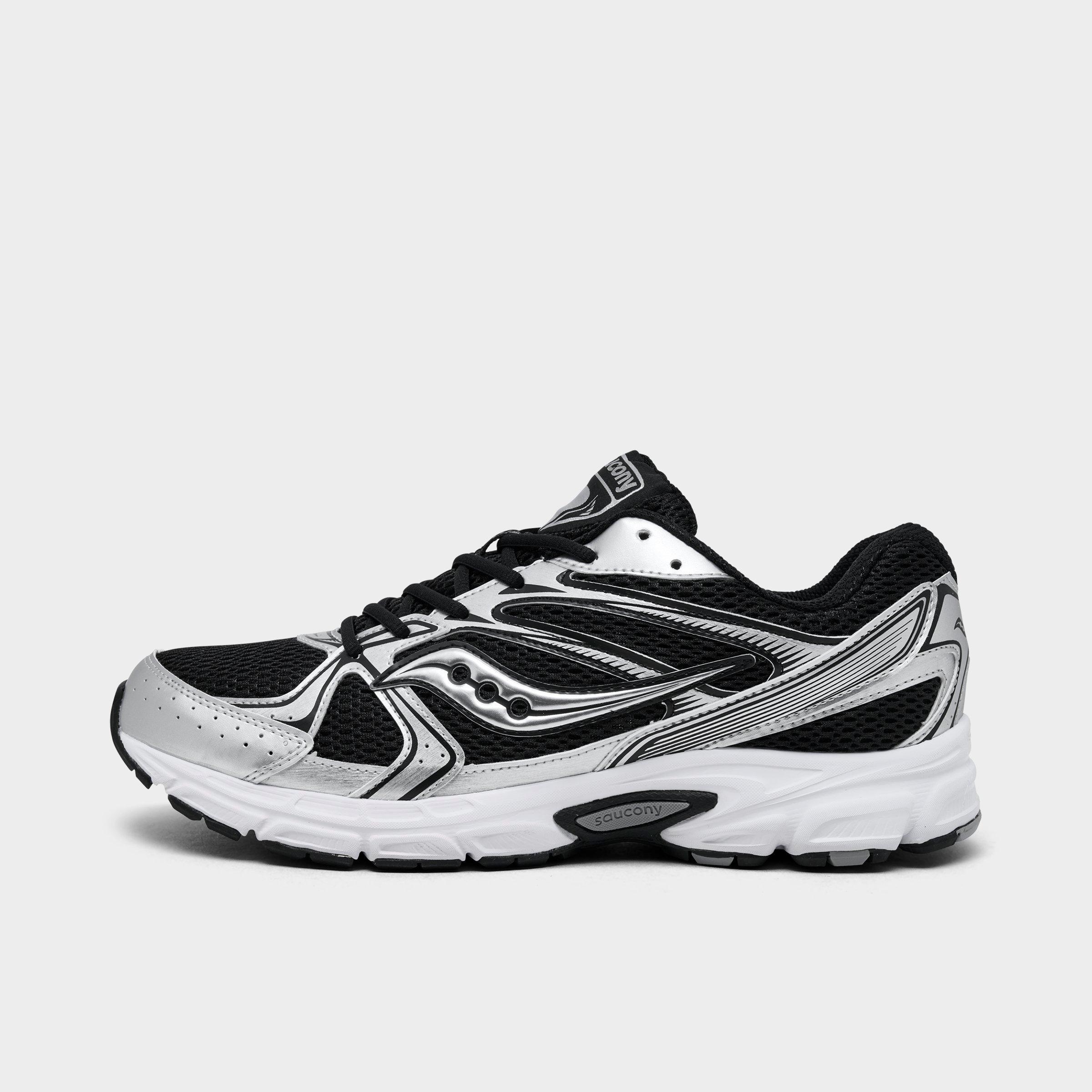 Saucony Men's Ride Millennium Casual Shoes in Black/Metallic Silver Size: 8.0