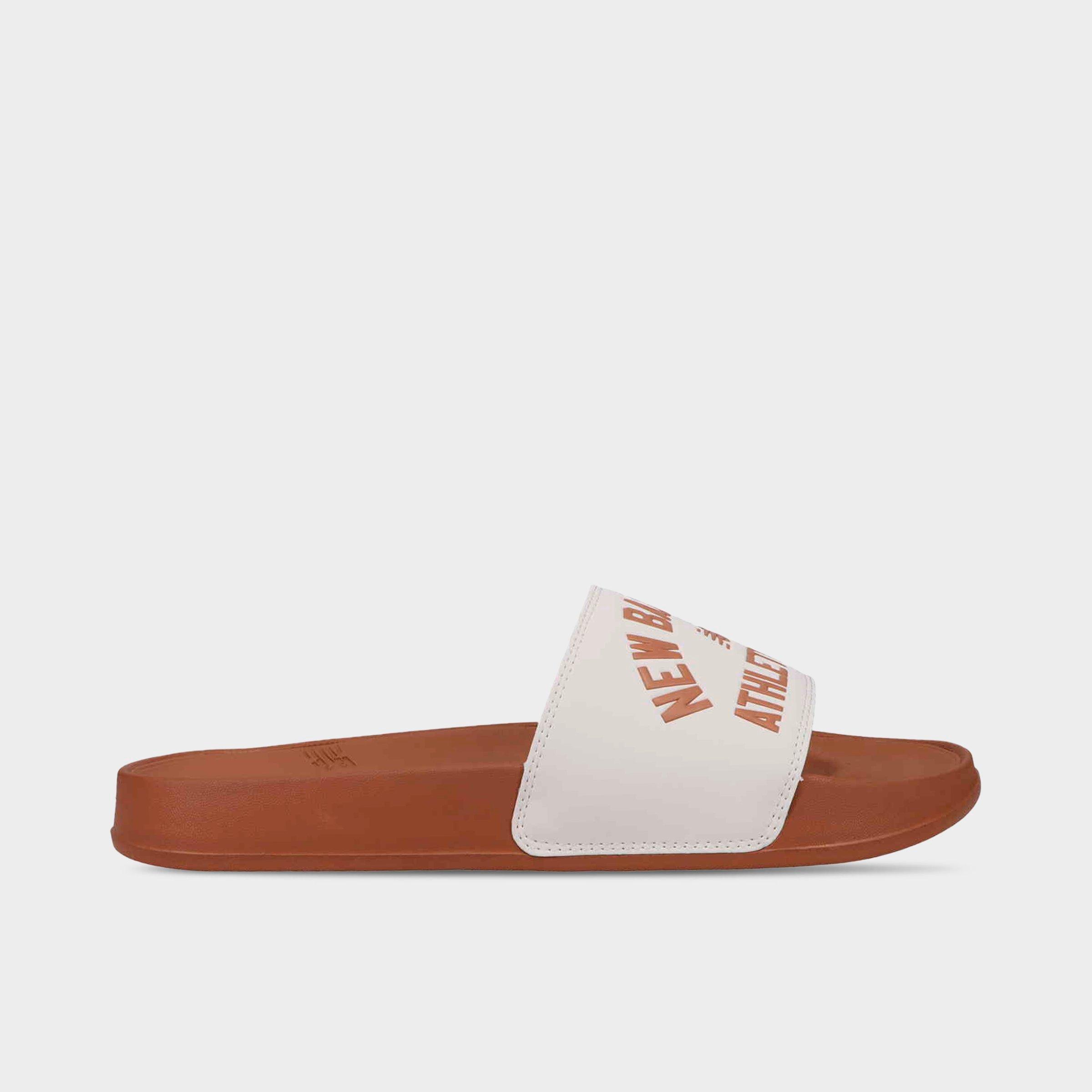 New Balance Men's 200 Heritage Slide Sandals in Walnut/Sea Salt Size: 8.0