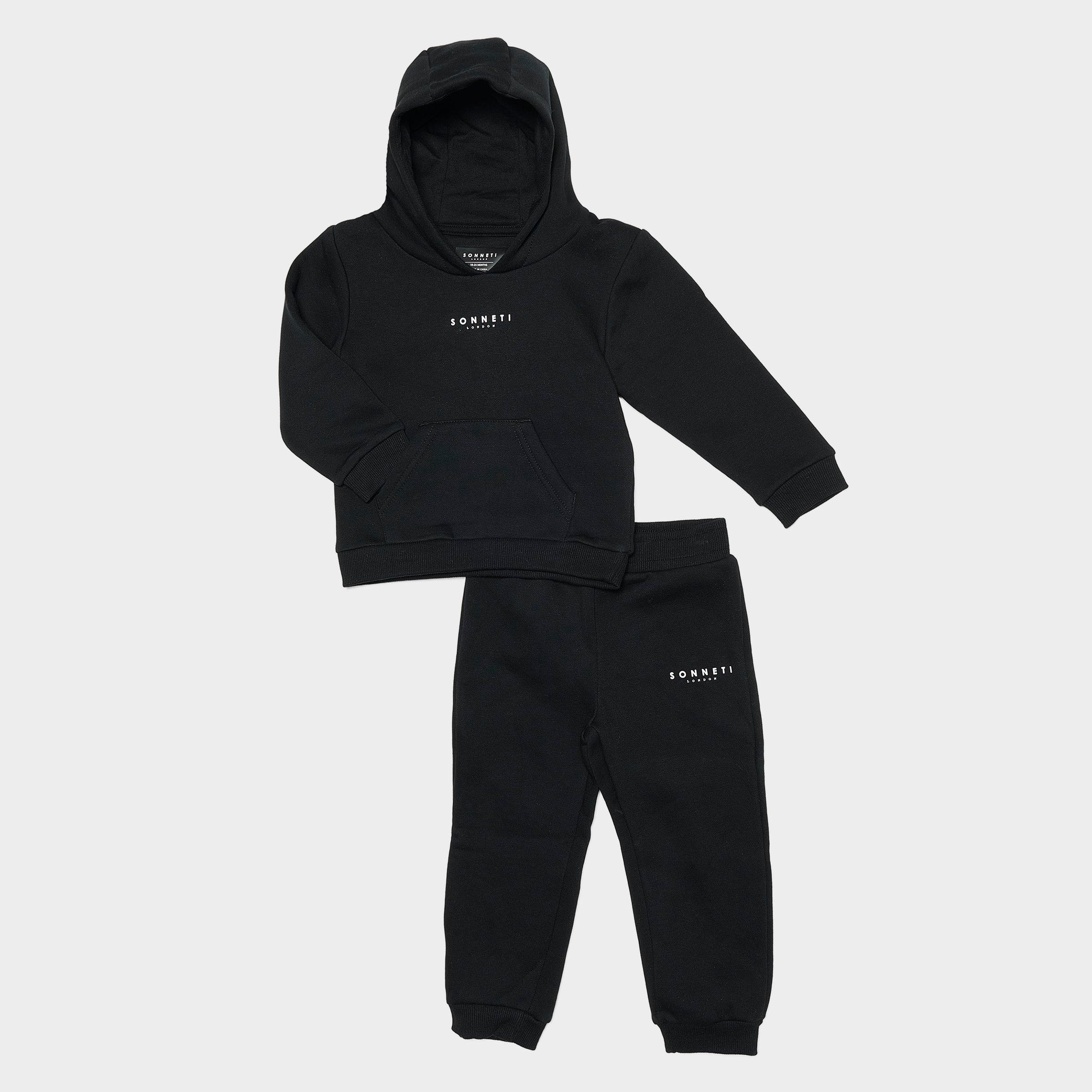 Sonneti Infant London Pullover Hoodie Set in Black Size: 9M