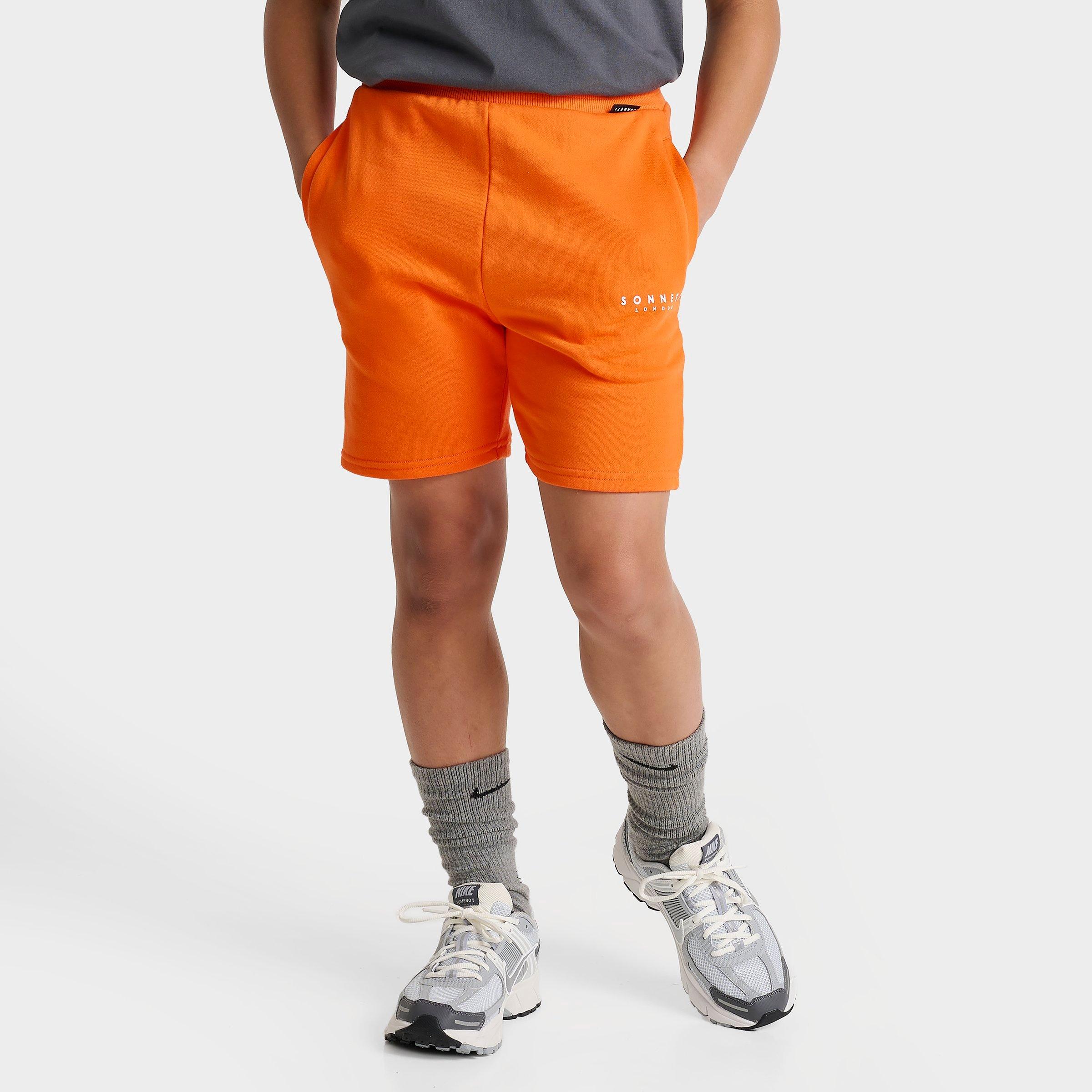Sonneti Kids London French Terry Shorts in Permission Orange Size: Small