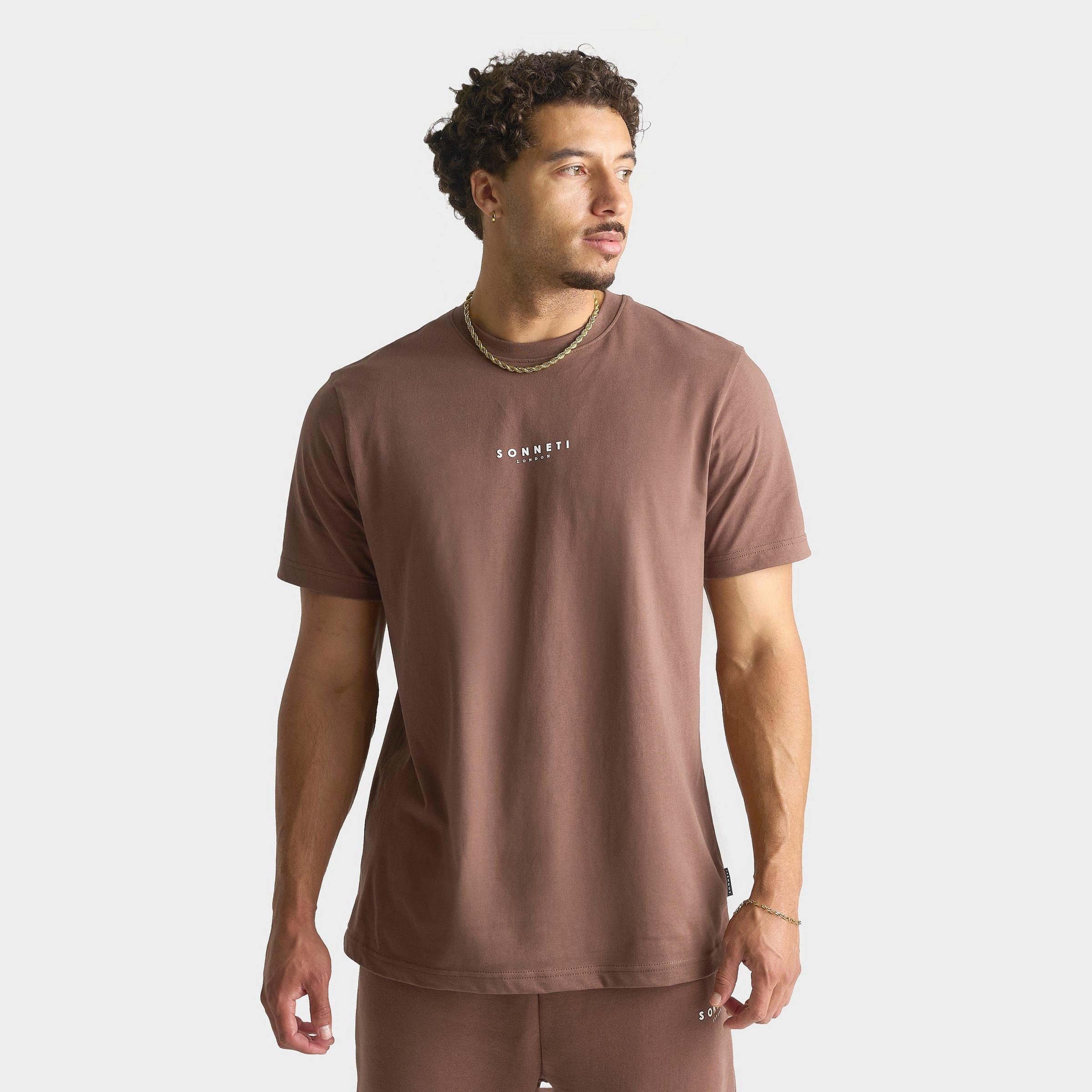 Sonneti Men's London Essential T-Shirt in Cocoa Brown Size: XL