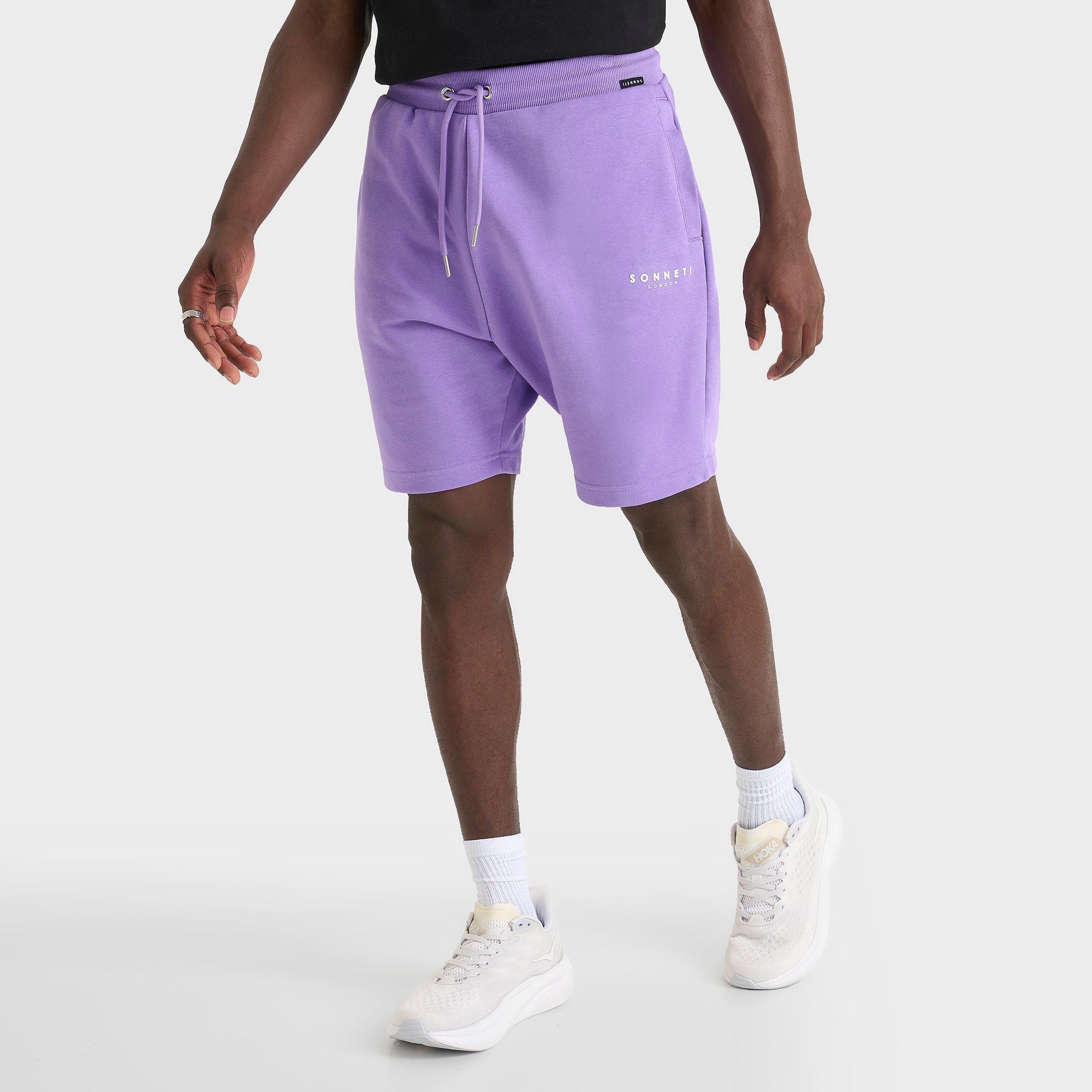 Sonneti Men's French Terry 7" Brom Shorts in Lilac Size: XS
