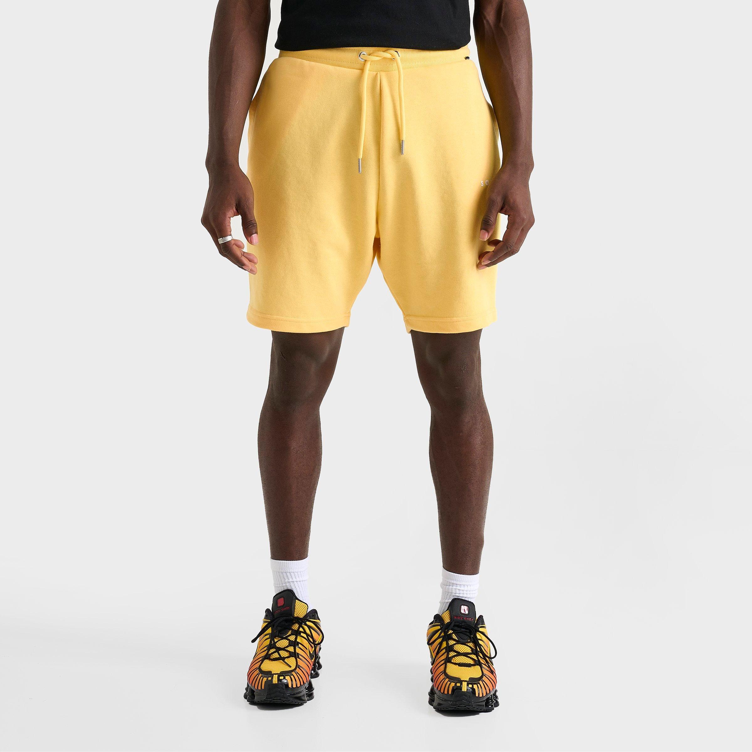 Sonneti Men's French Terry 7" Brom Shorts in Snapdragon Yellow Size: XS