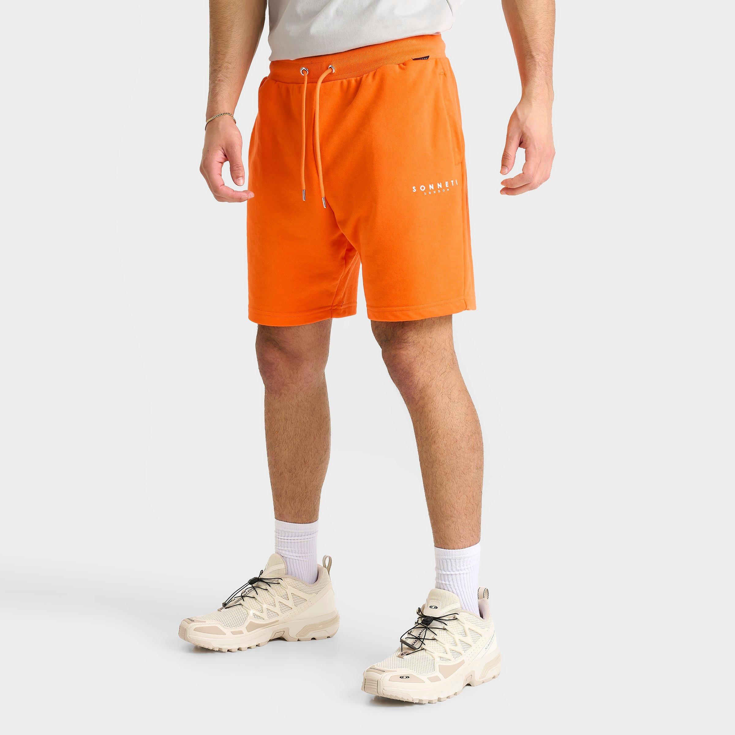 Sonneti Men's French Terry 7" Brom Shorts in Orange Size: Small