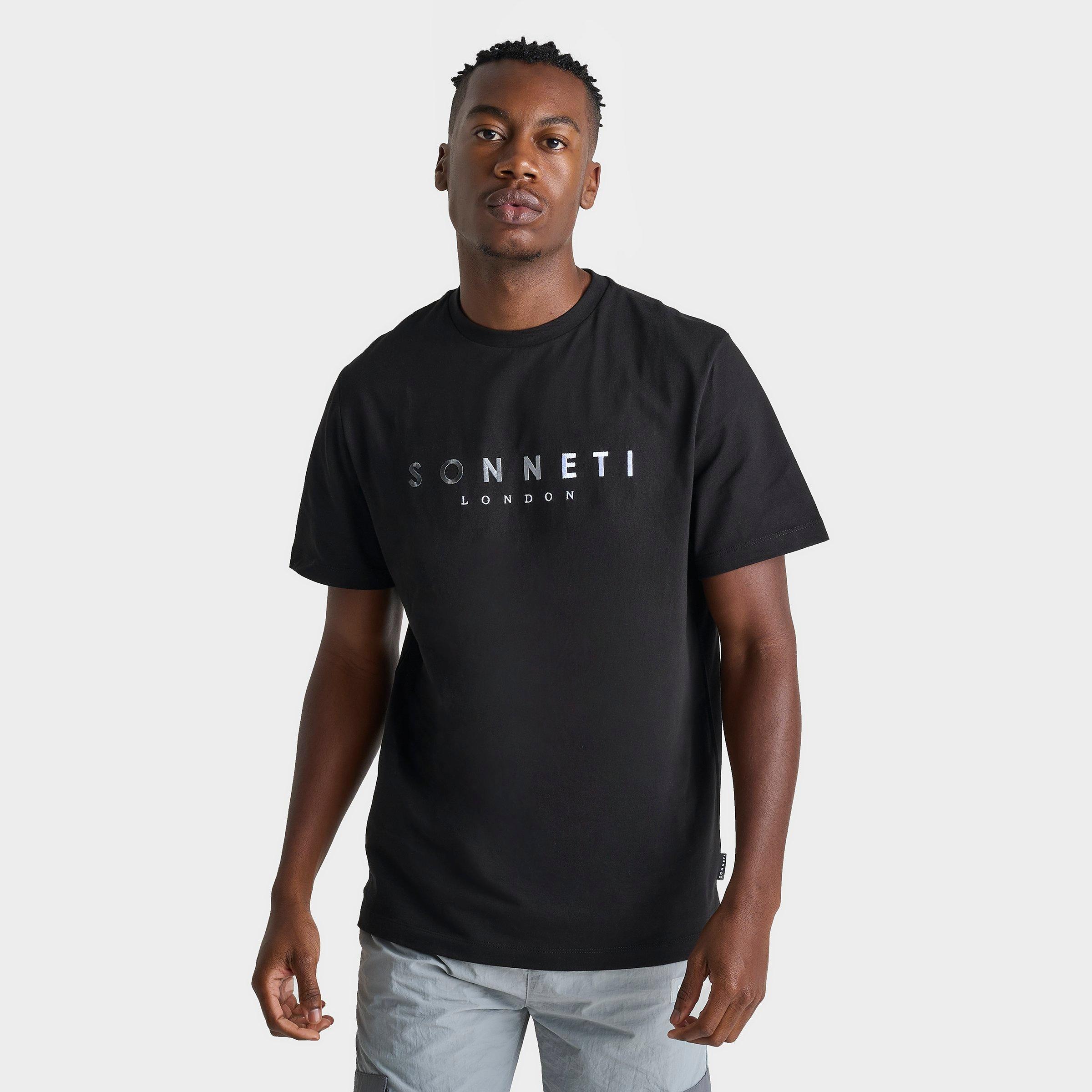 Sonneti Men's Hare T-Shirt in Black/Glacier Grey Size: XS