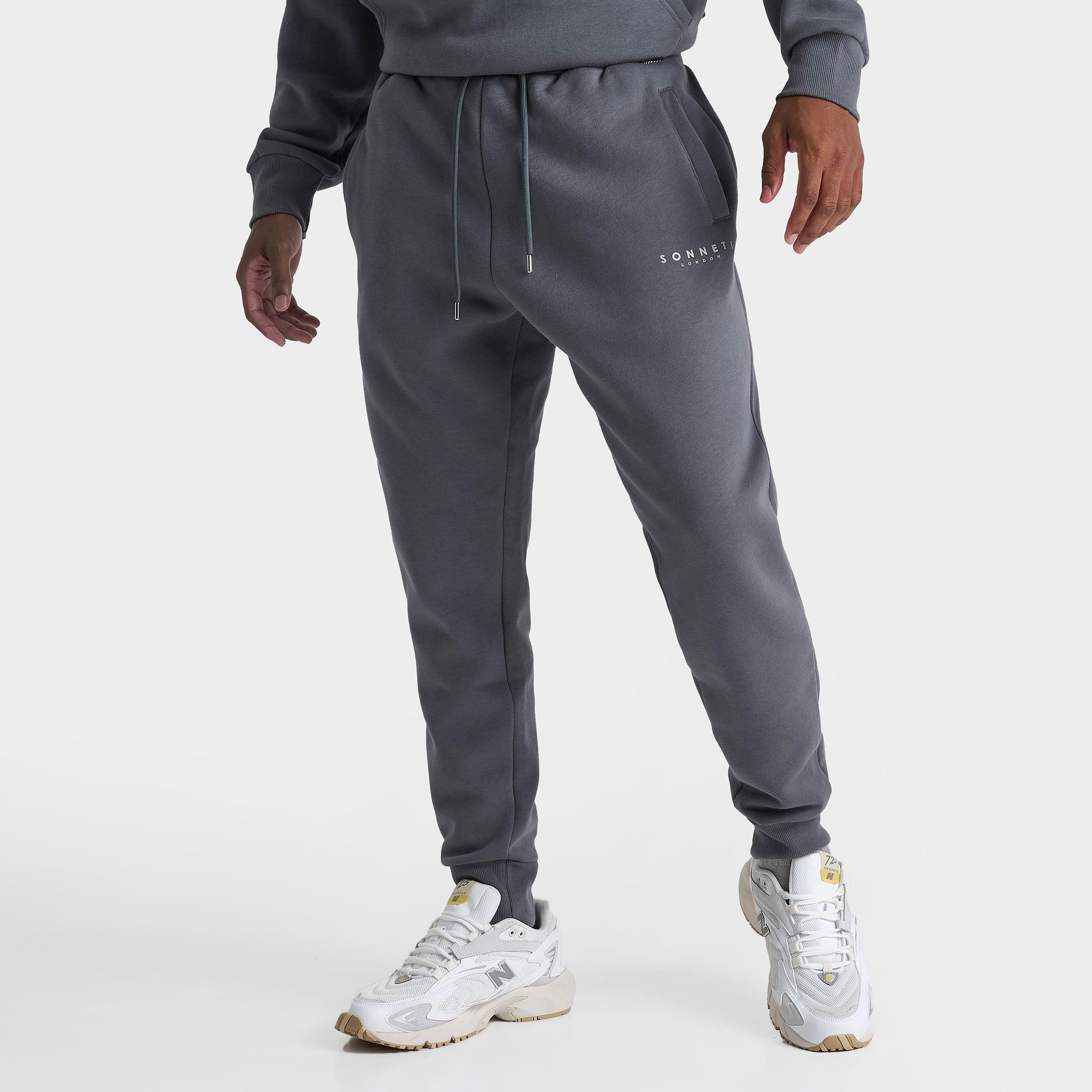 Sonneti Men's London Reflective Logo Jogger Pants in Turbulence Grey/Reflective Size: Large