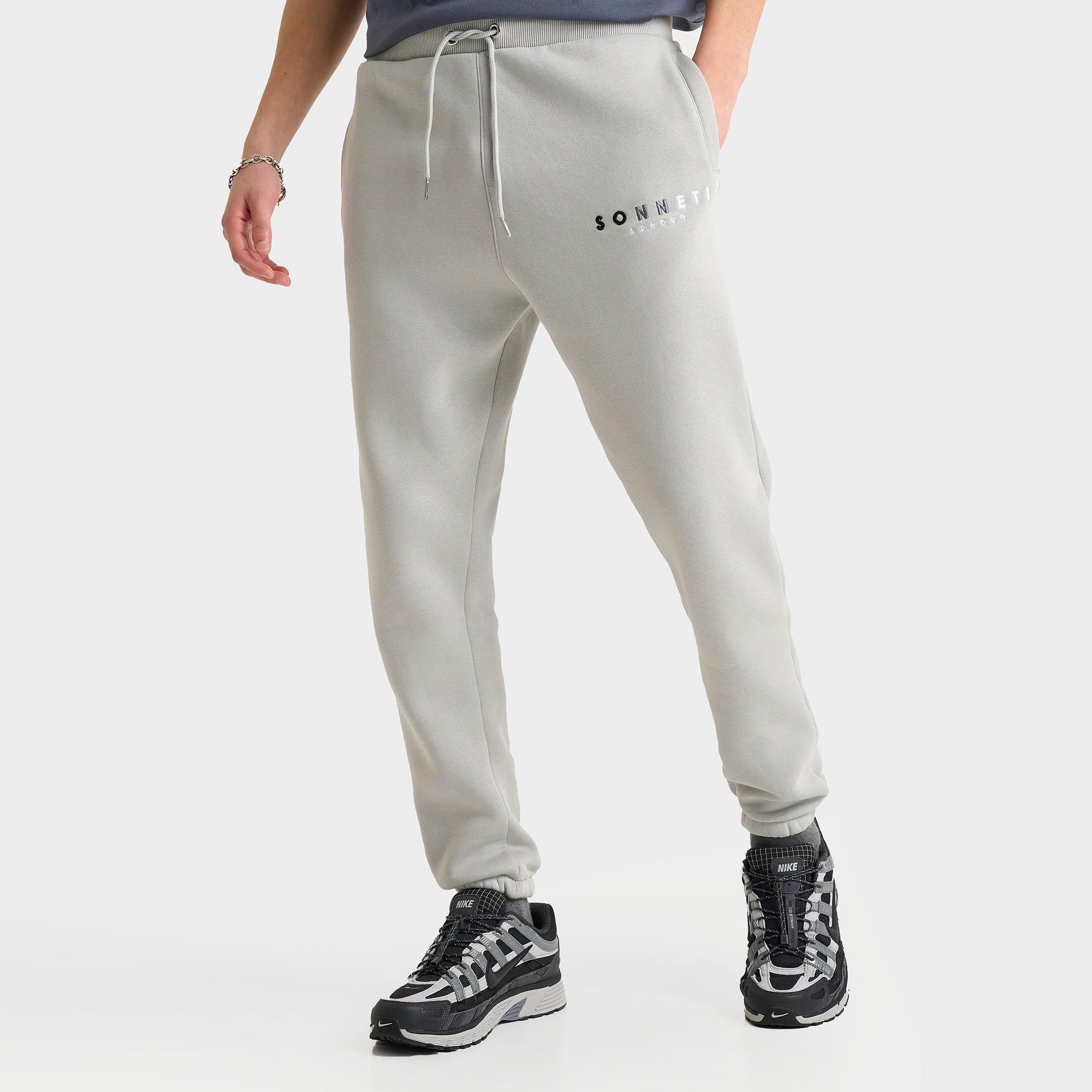 Sonneti Men's Hare Fleece Jogger Pants in Glacier Grey/Black/White Size: XS