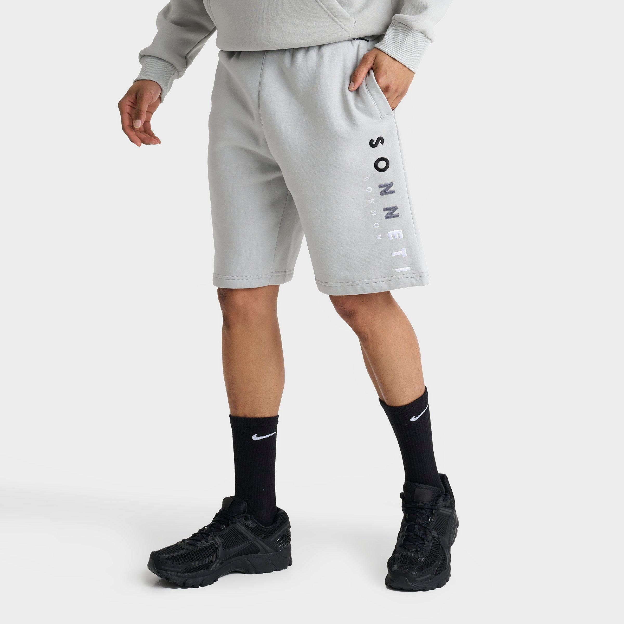 Sonneti Men's Hare Fleece Shorts in High Rise/Black/White Size: Small