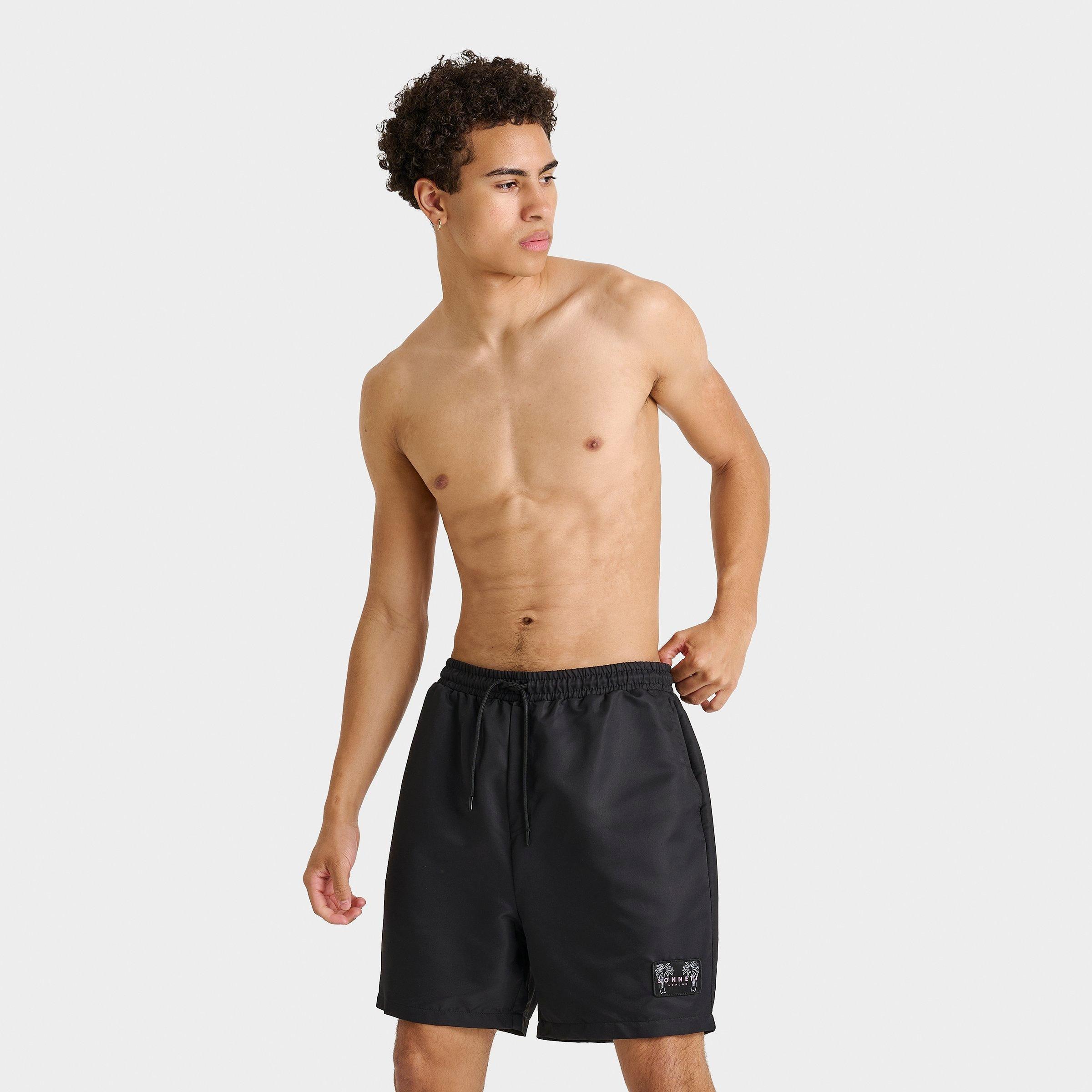 Sonneti Men's Jolla Swim Shorts in Black Size: Small