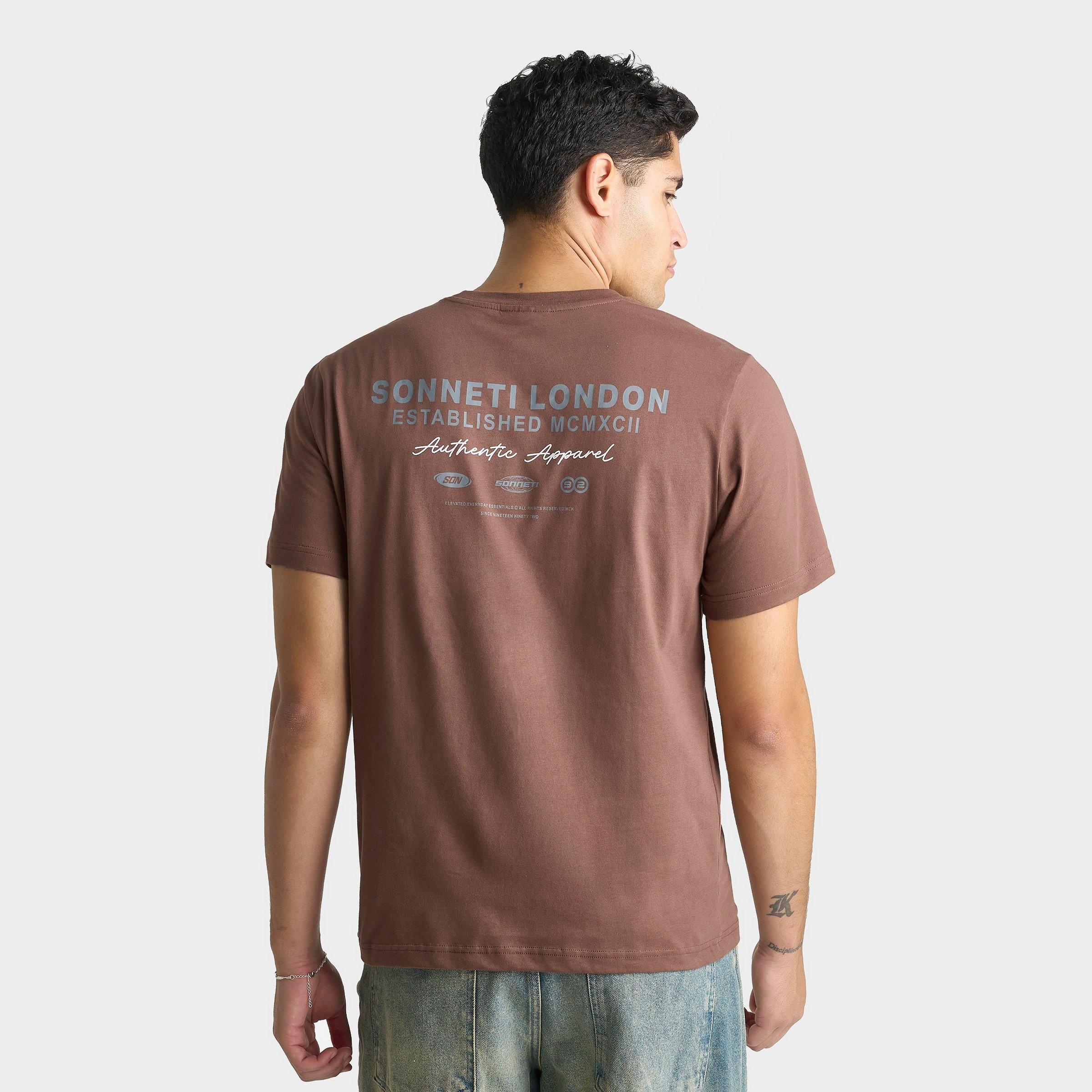 Sonneti Men's Staple T-Shirt in Taupe Brown Size: XS