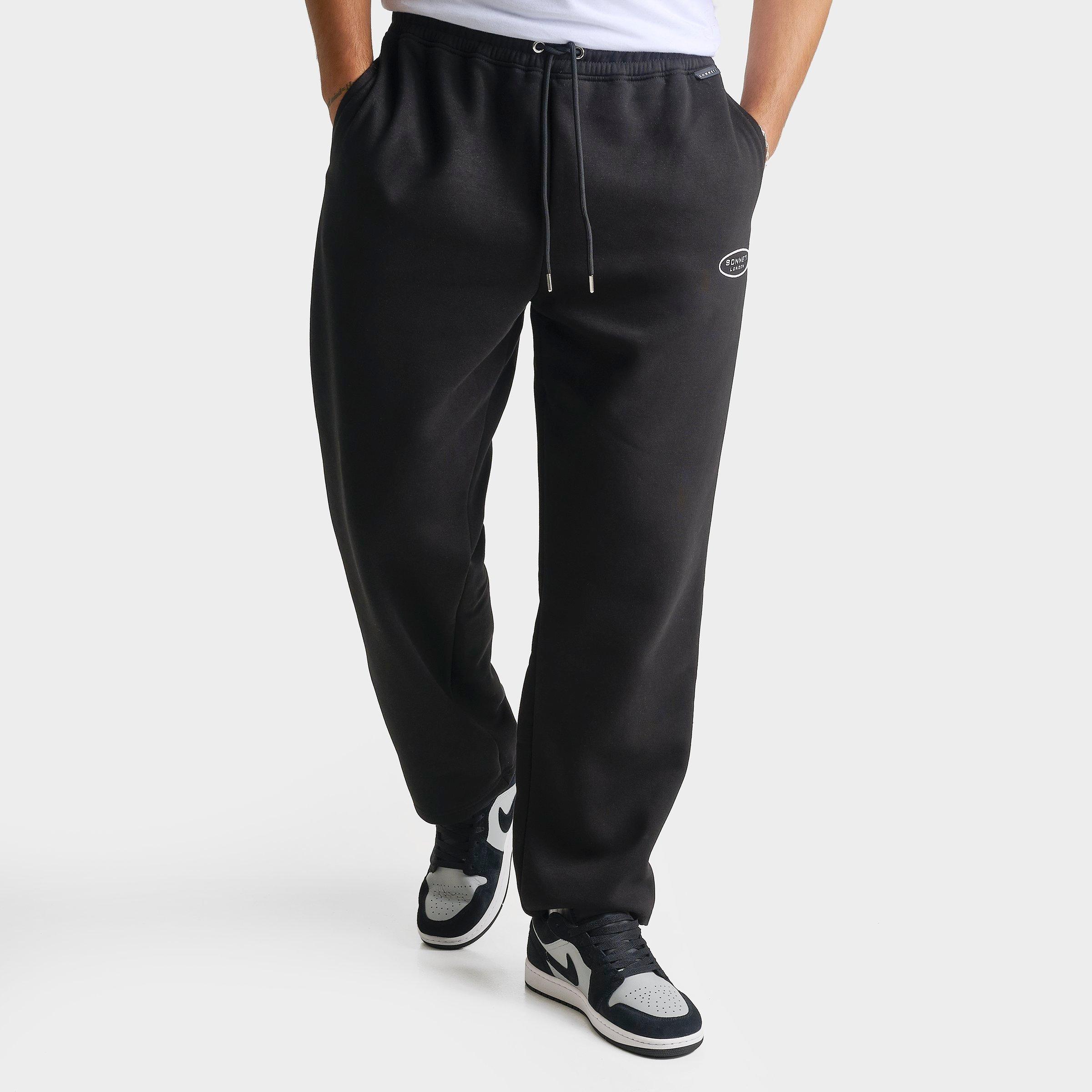 Sonneti Men's Oval Fleece Sweatpants in Black/White Size: XL