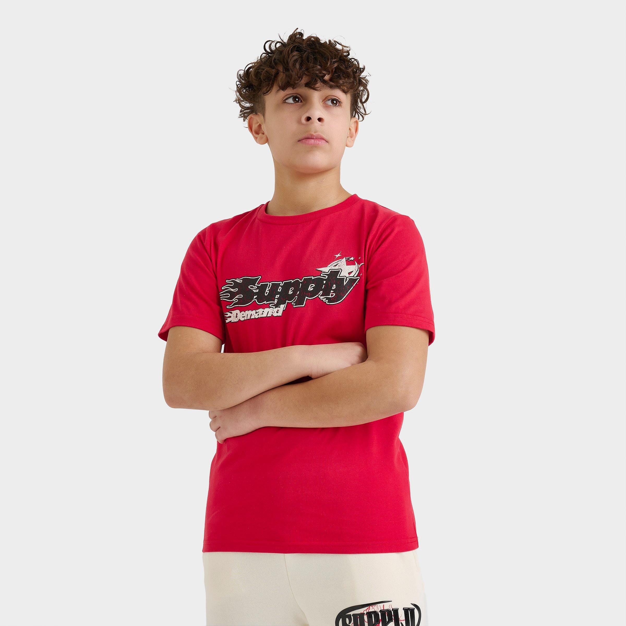 Supply & Demand Kids Martinez T-Shirt in Red Size: Small