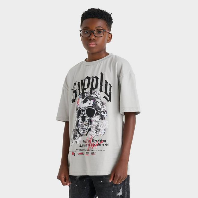 Big Kids' Supply & Demand Skull Glasses T-Shirt | JD Sports