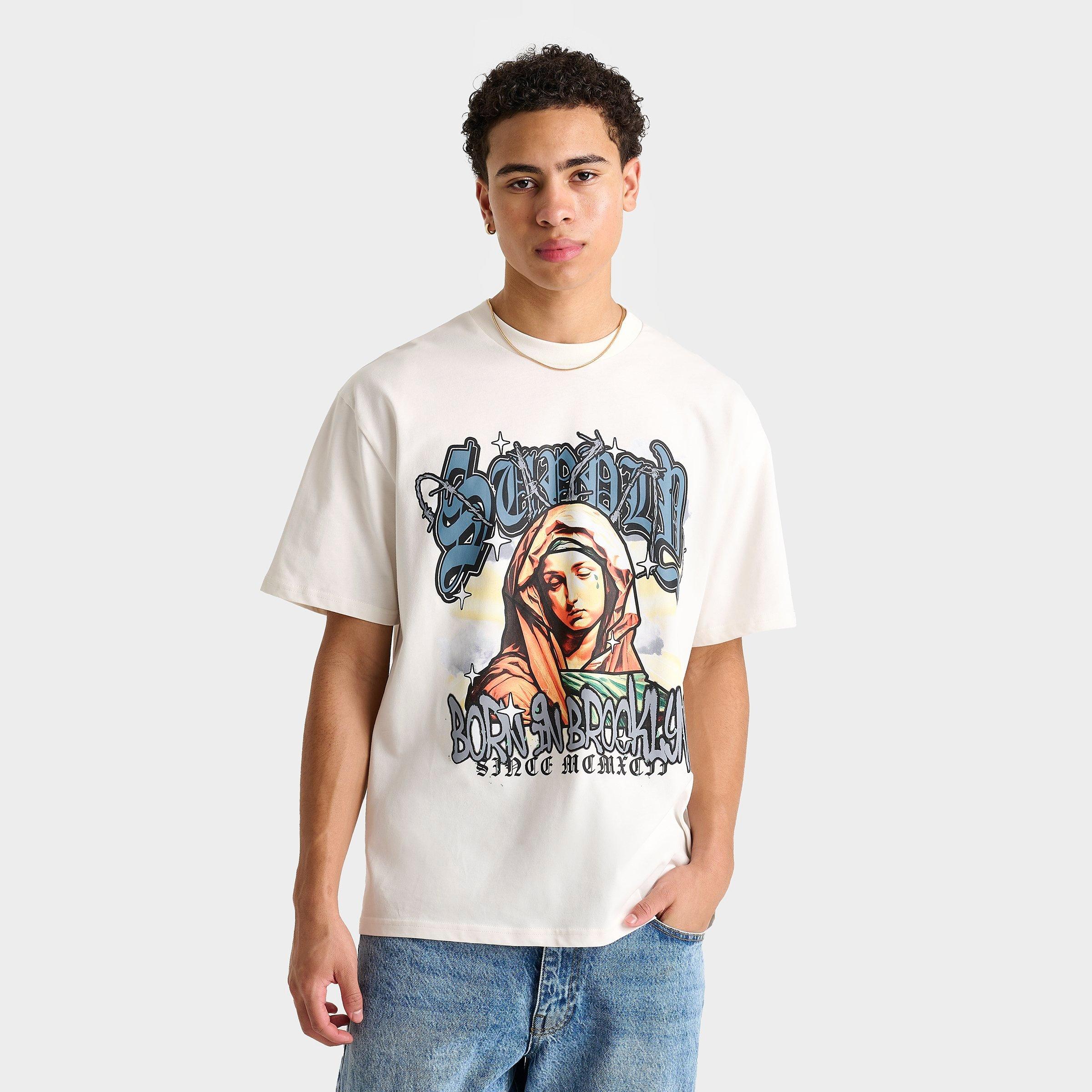 Supply & Demand Men's Blessing T-Shirt in Tofu Size: Small