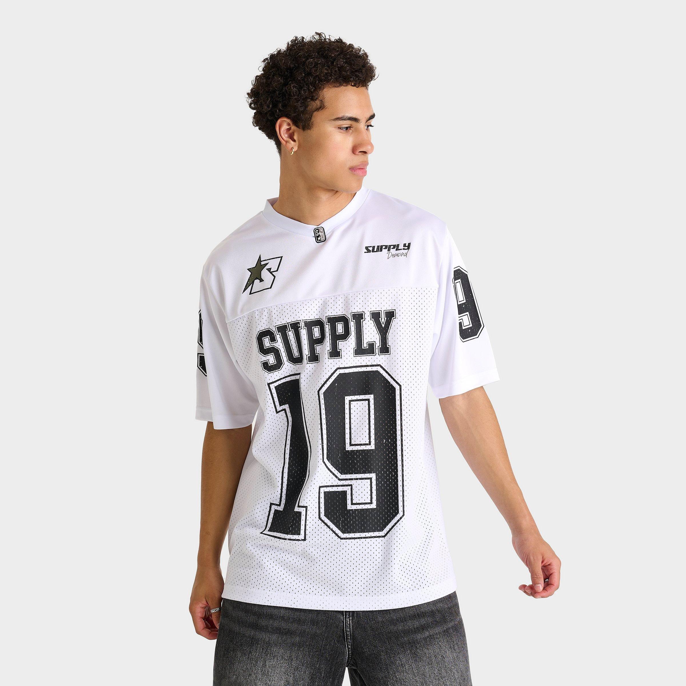 Supply & Demand Men's Backer Jersey in White/Black Size: Medium