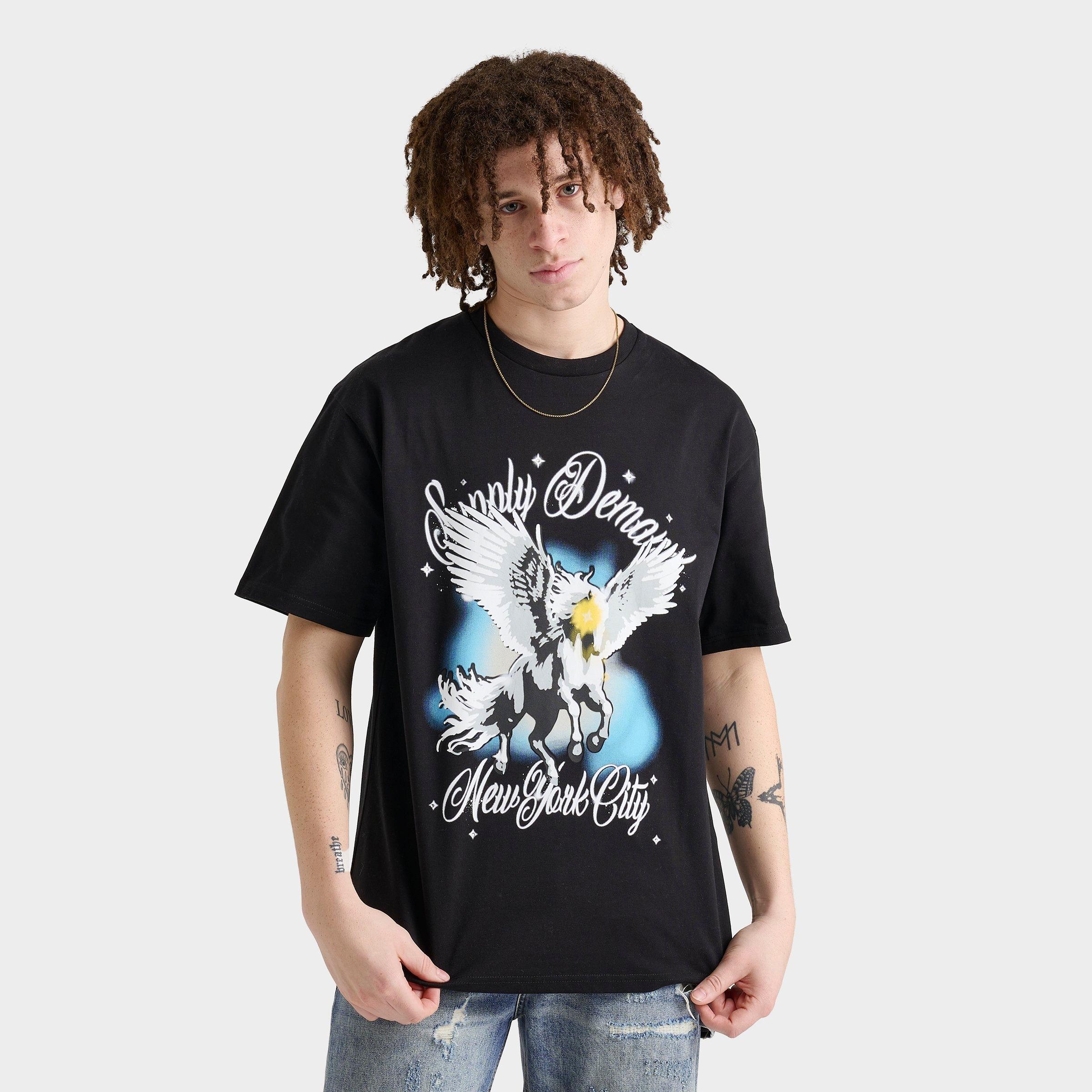 Supply & Demand Men's Pegasus NYC Graphic T-Shirt in Black Size: Small