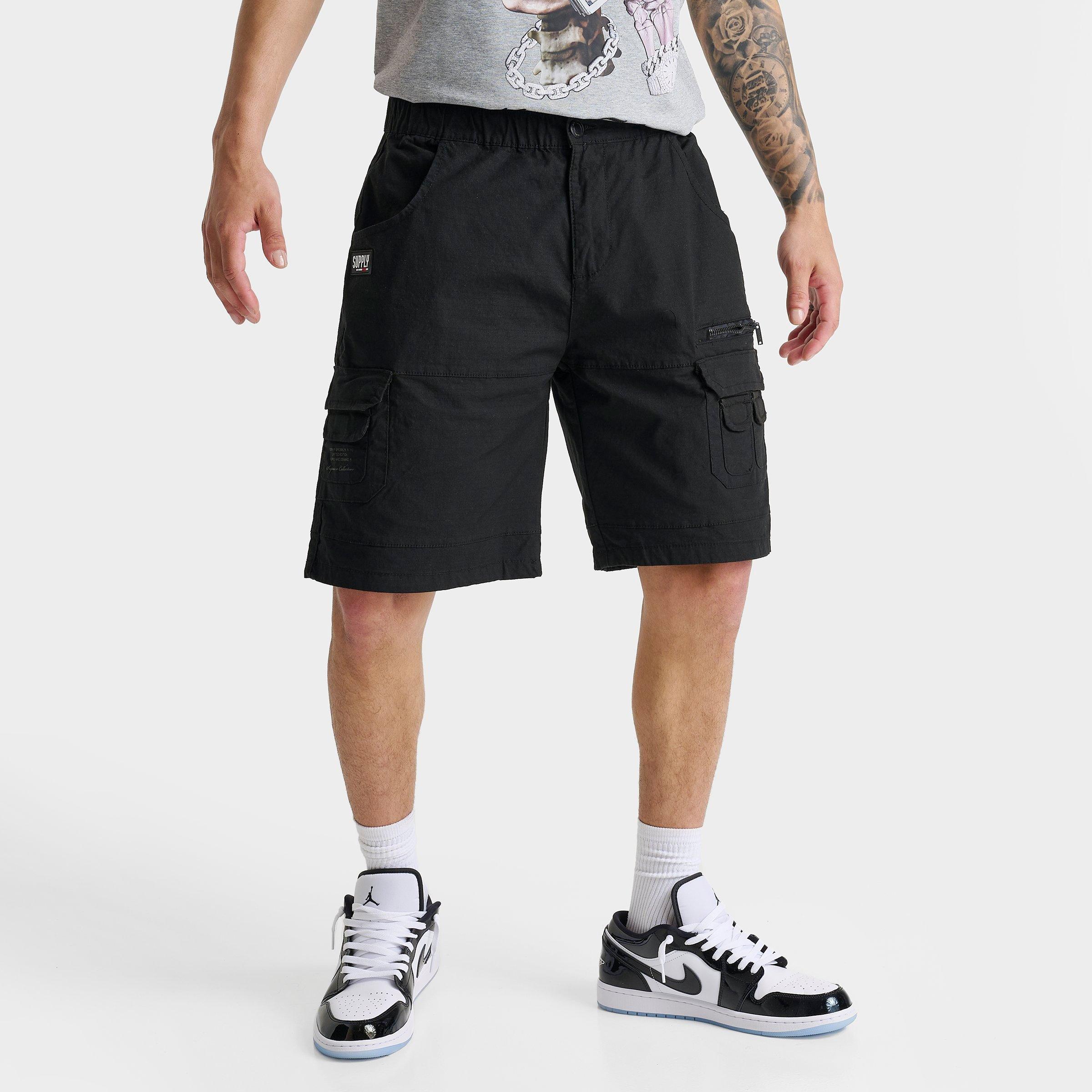 Supply & Demand Men's Gritter v2 Cargo Shorts in Black Size: Small