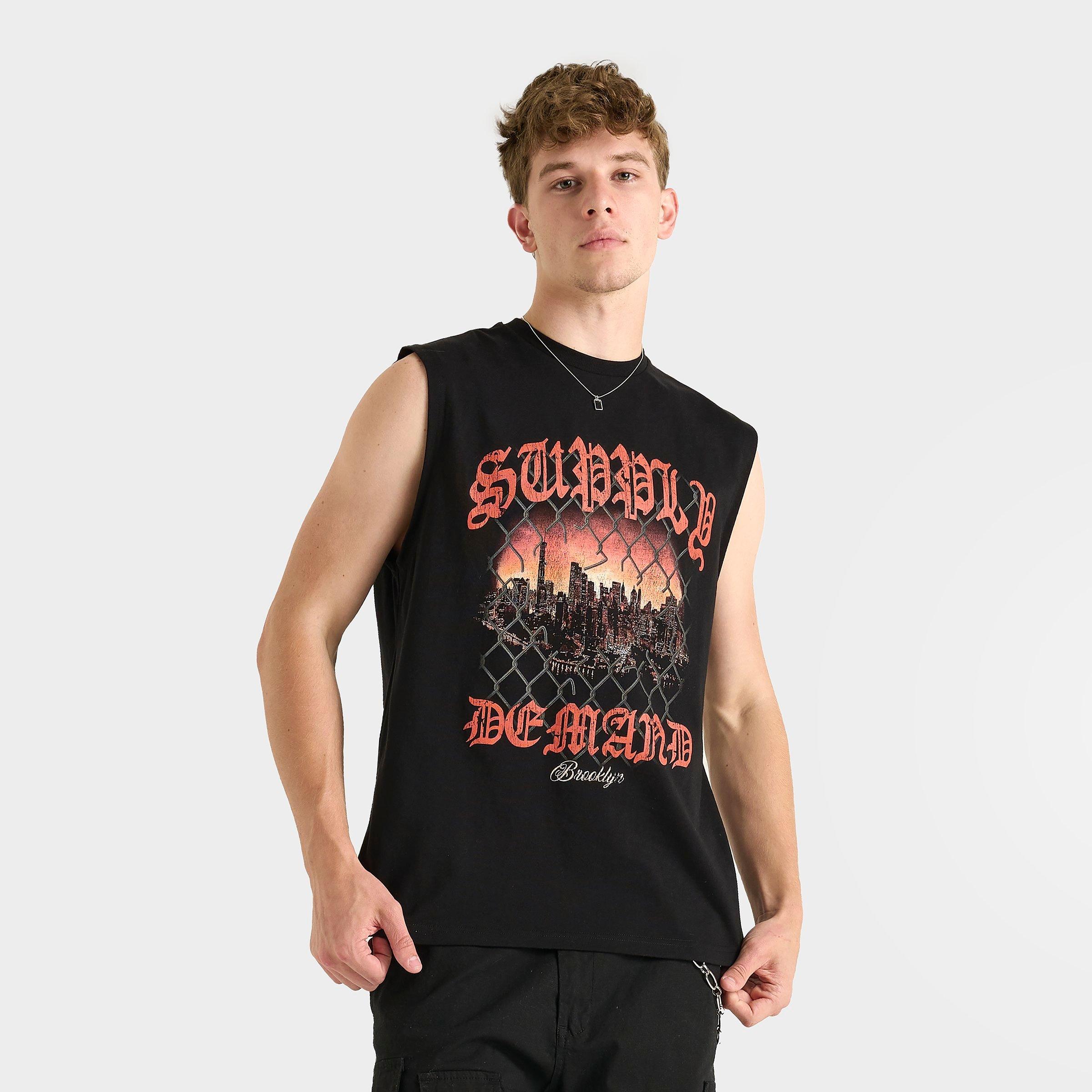 Supply & Demand Men's Wick Sleeveless Tank Top in Black Size: Small