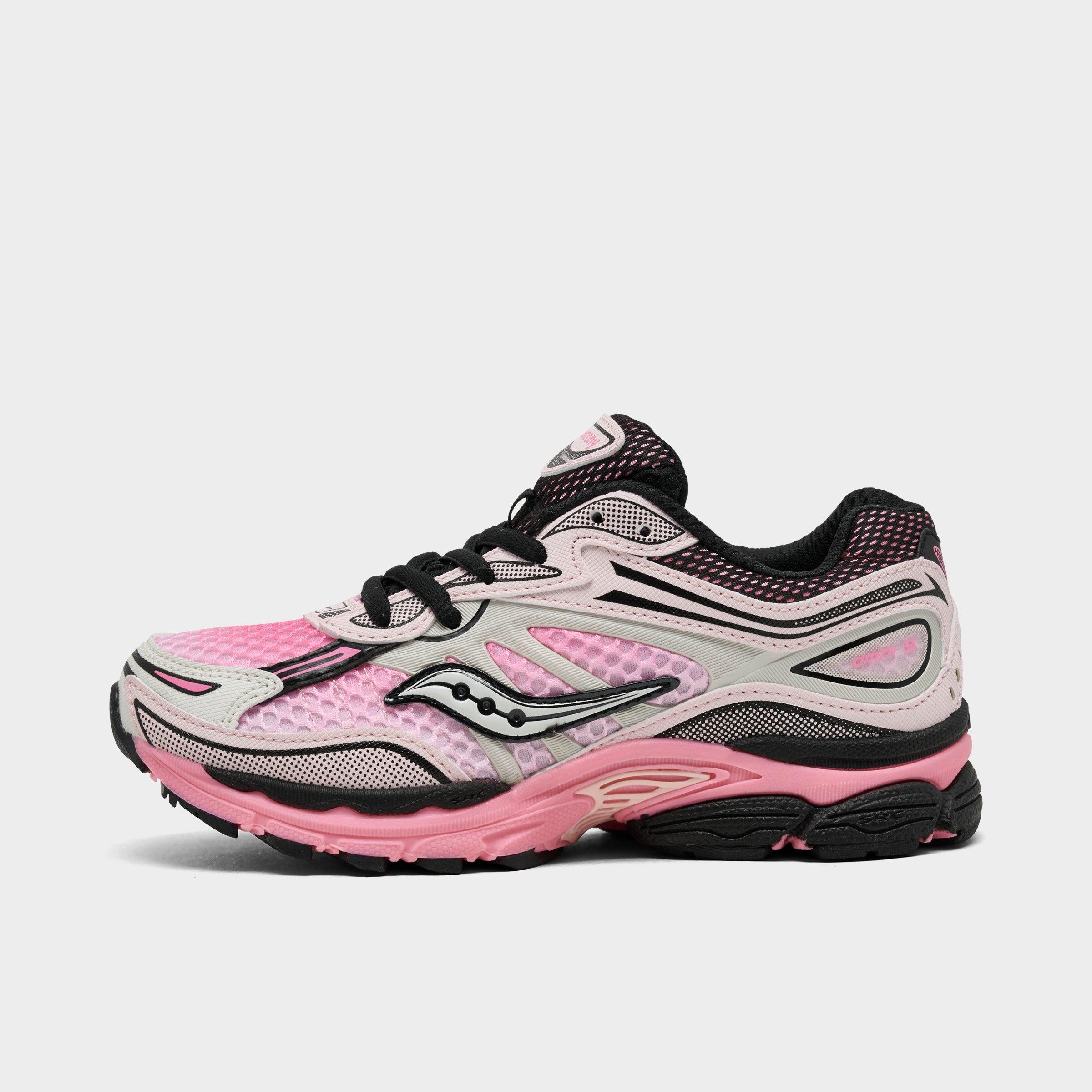 Saucony Little Kids Omni 9 Casual Shoes in Black/Salmon Size: 3.0