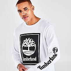Timberland Stack Logo Long-Sleeve T-Shirt